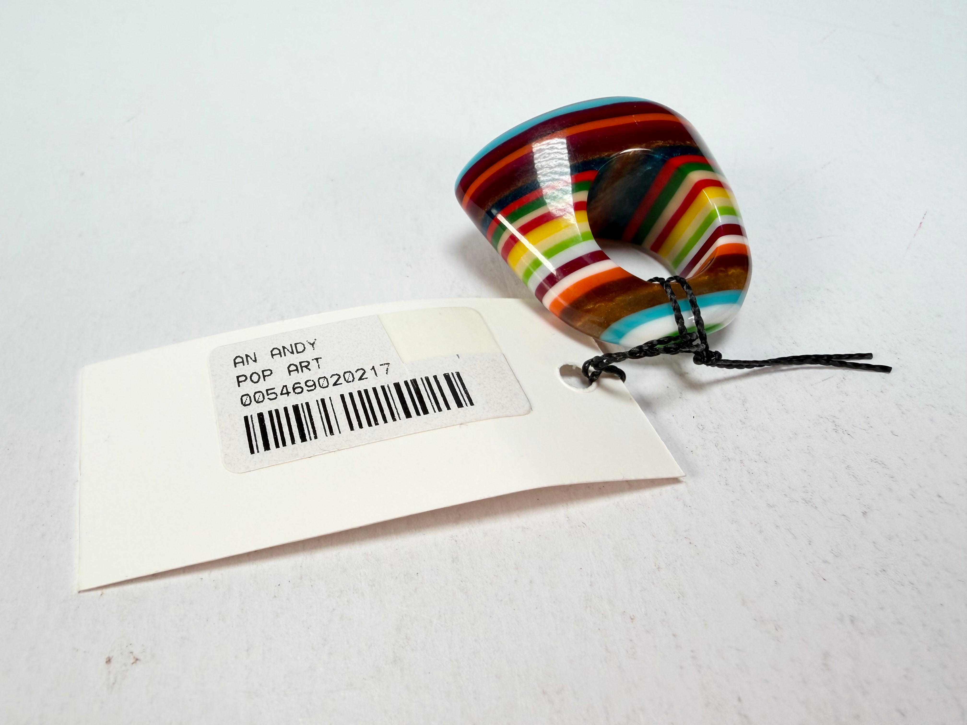 Sobral - Pop Art "Andy" Resin Ring ( 005469 ) - Size UK N / US 6.5