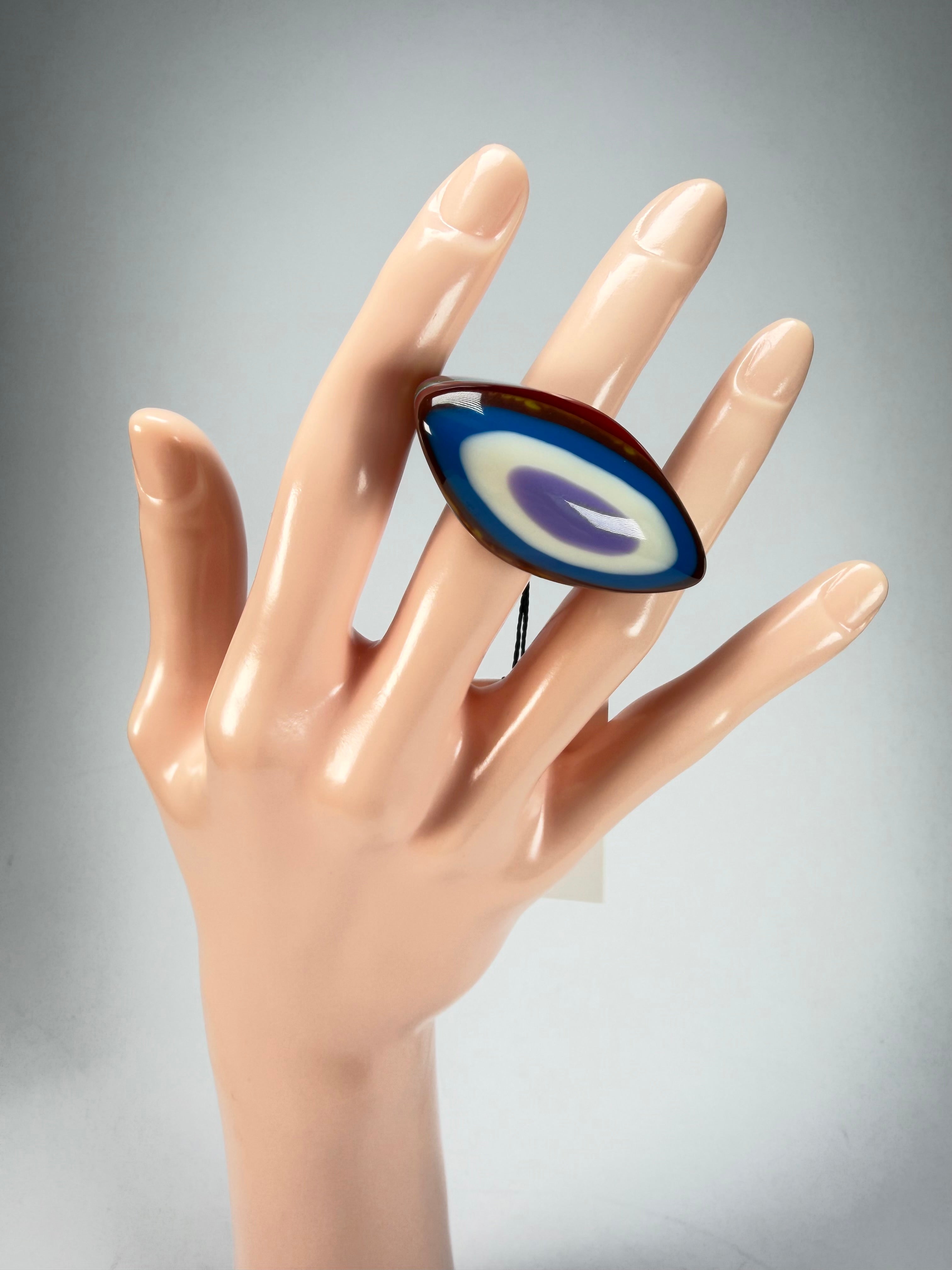 Sobral - Pop Art "Andy" Resin Ring ( 005469 ) - Size UK P / US 7.5