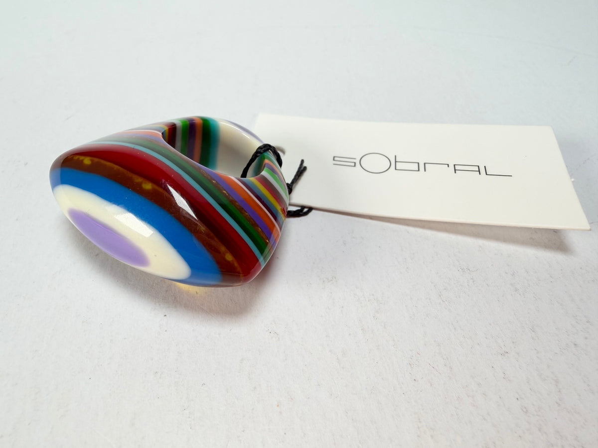 Sobral - Pop Art "Andy" Resin Ring ( 005469 ) - Size UK P / US 7.5