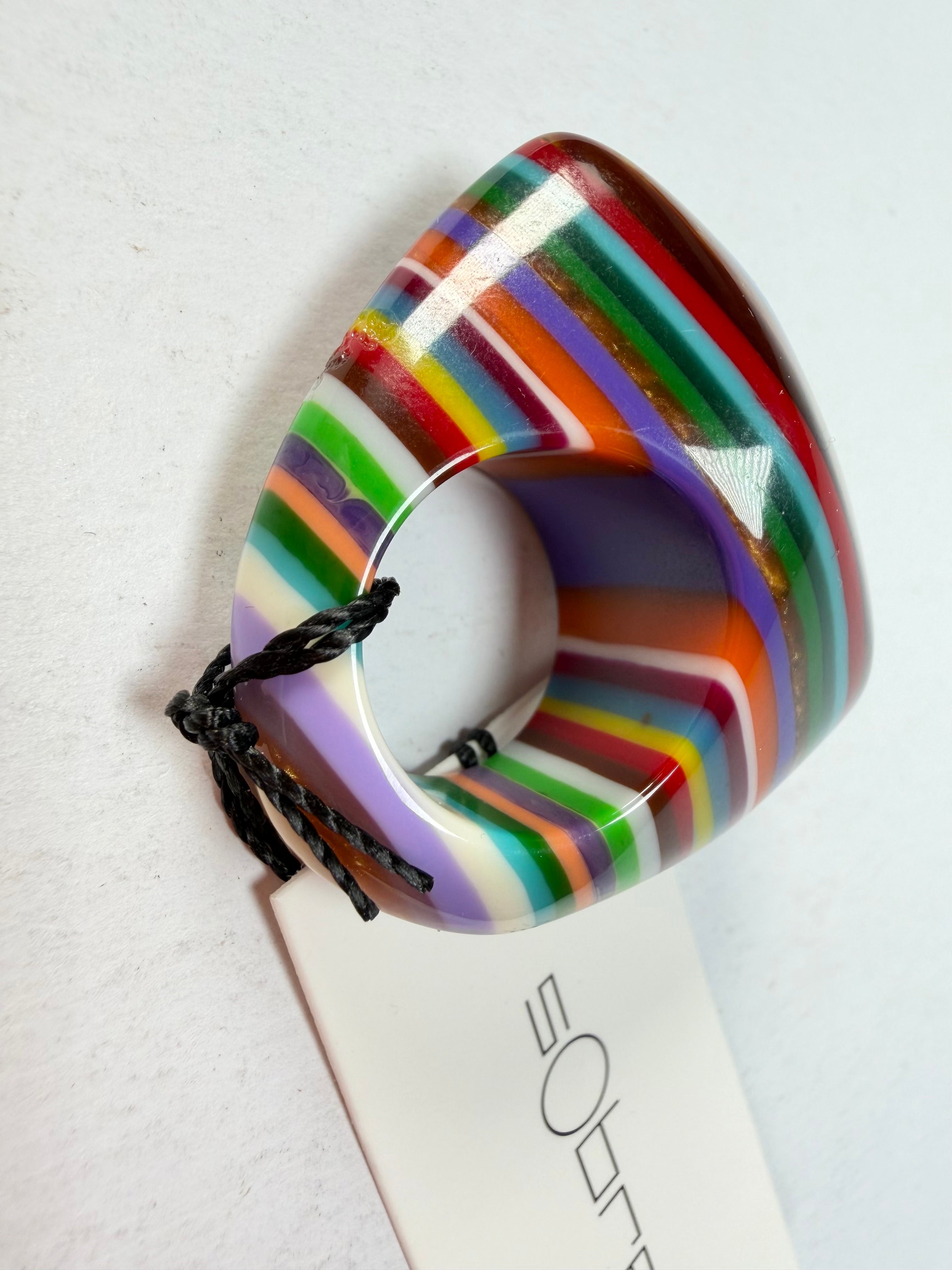 Sobral - Pop Art "Andy" Resin Ring ( 005469 ) - Size UK P / US 7.5