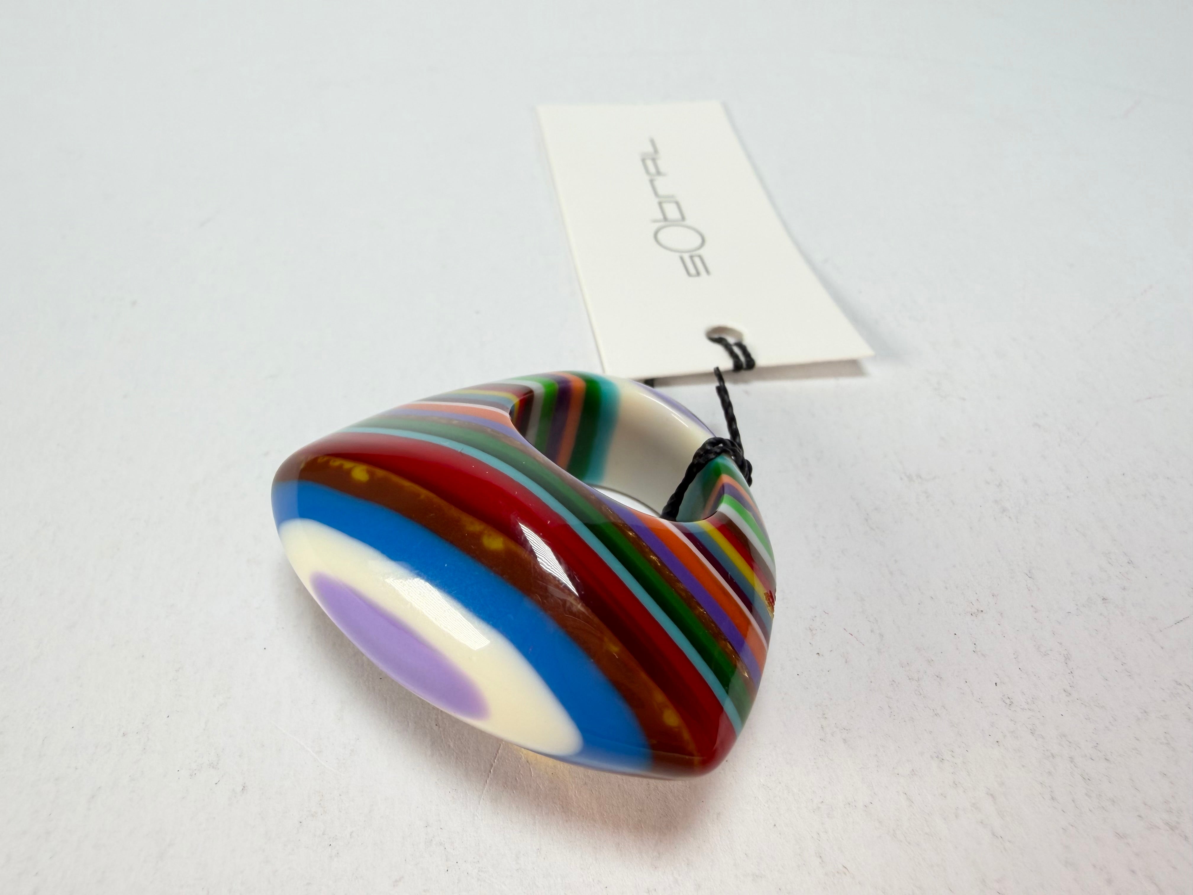Sobral - Pop Art "Andy" Resin Ring ( 005469 ) - Size UK P / US 7.5