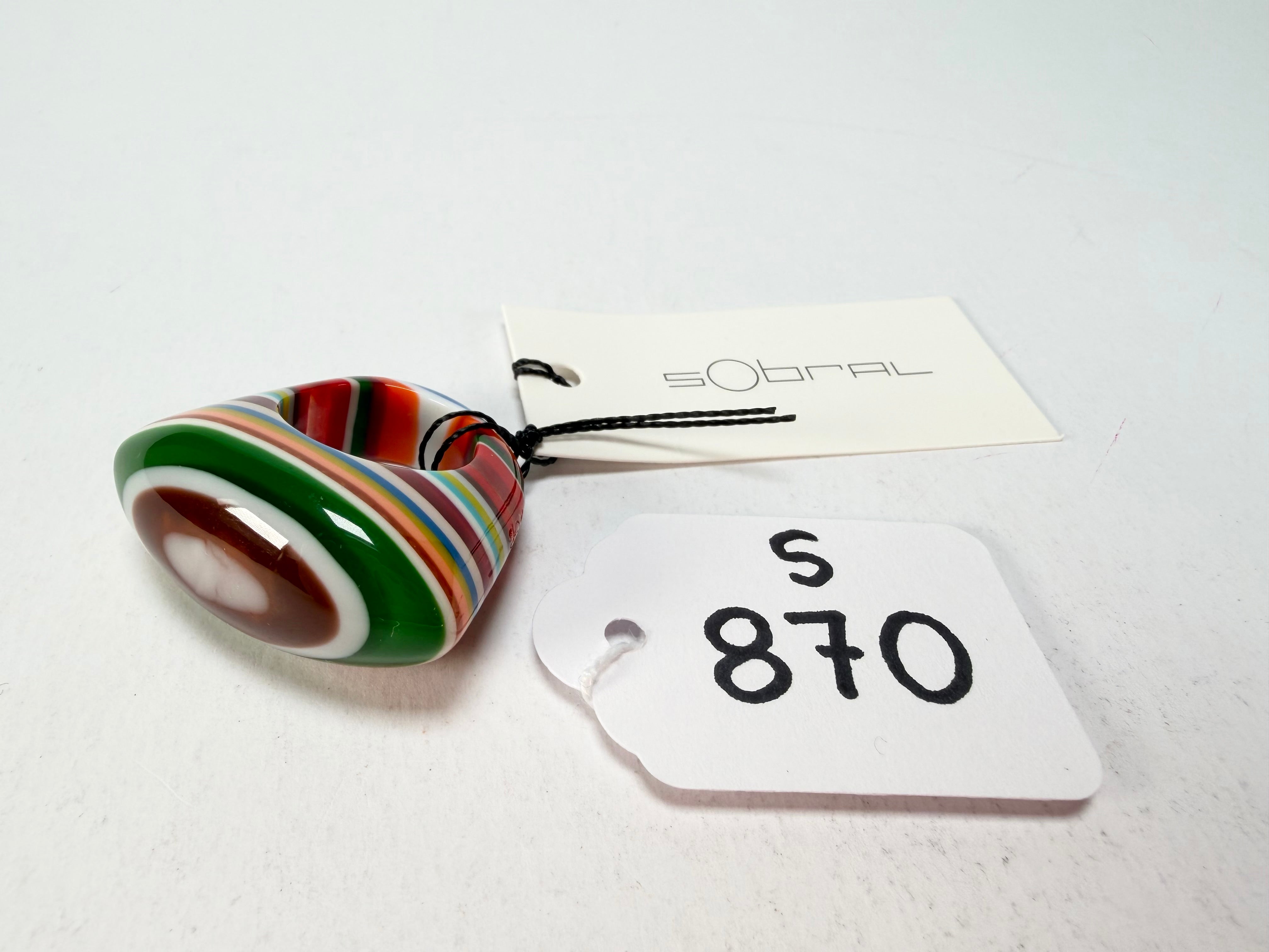 Sobral - Pop Art "Andy" Resin Ring ( 005469 ) - Size UK S / US 9