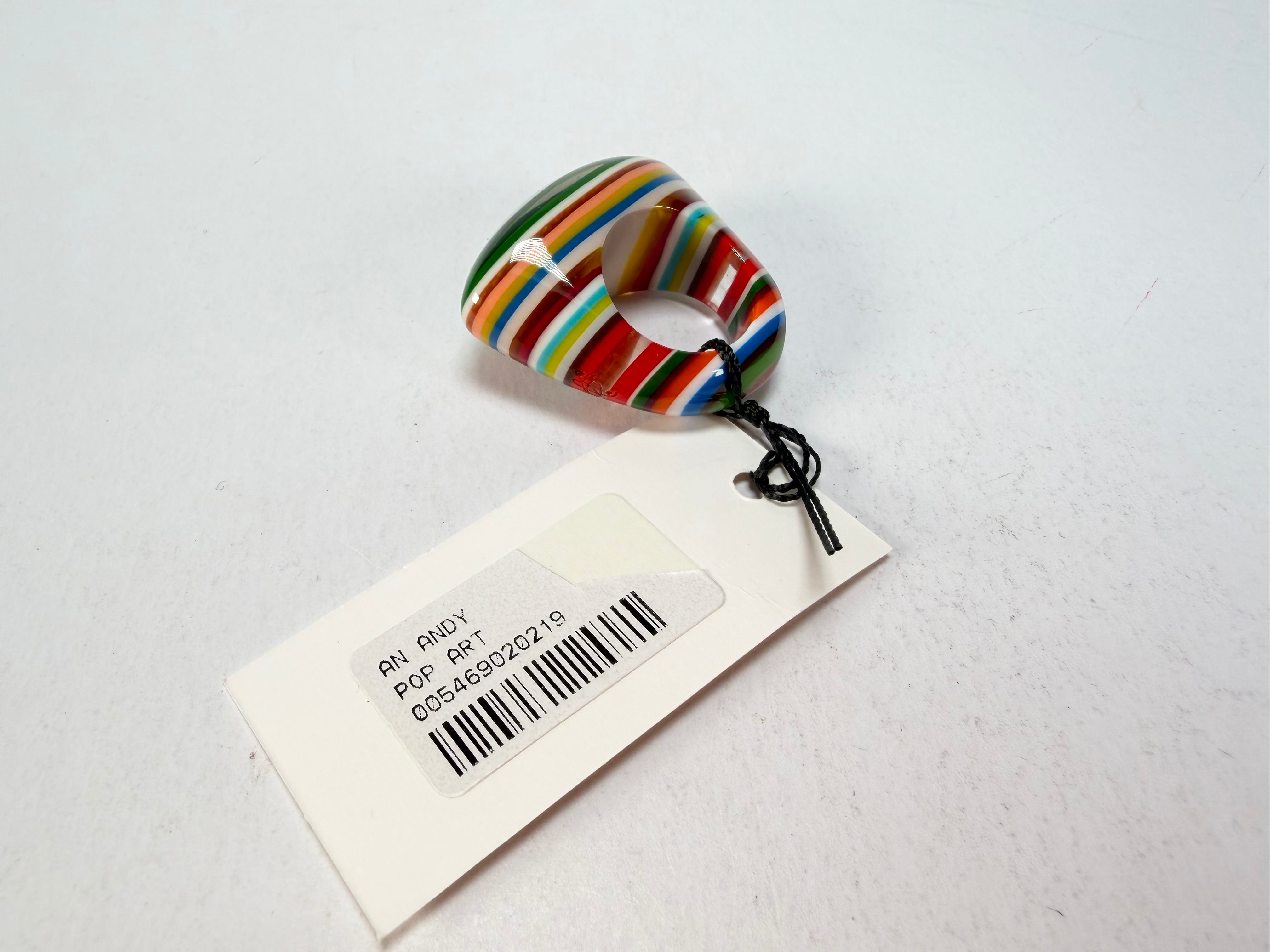 Sobral - Pop Art "Andy" Resin Ring ( 005469 ) - Size UK S / US 9