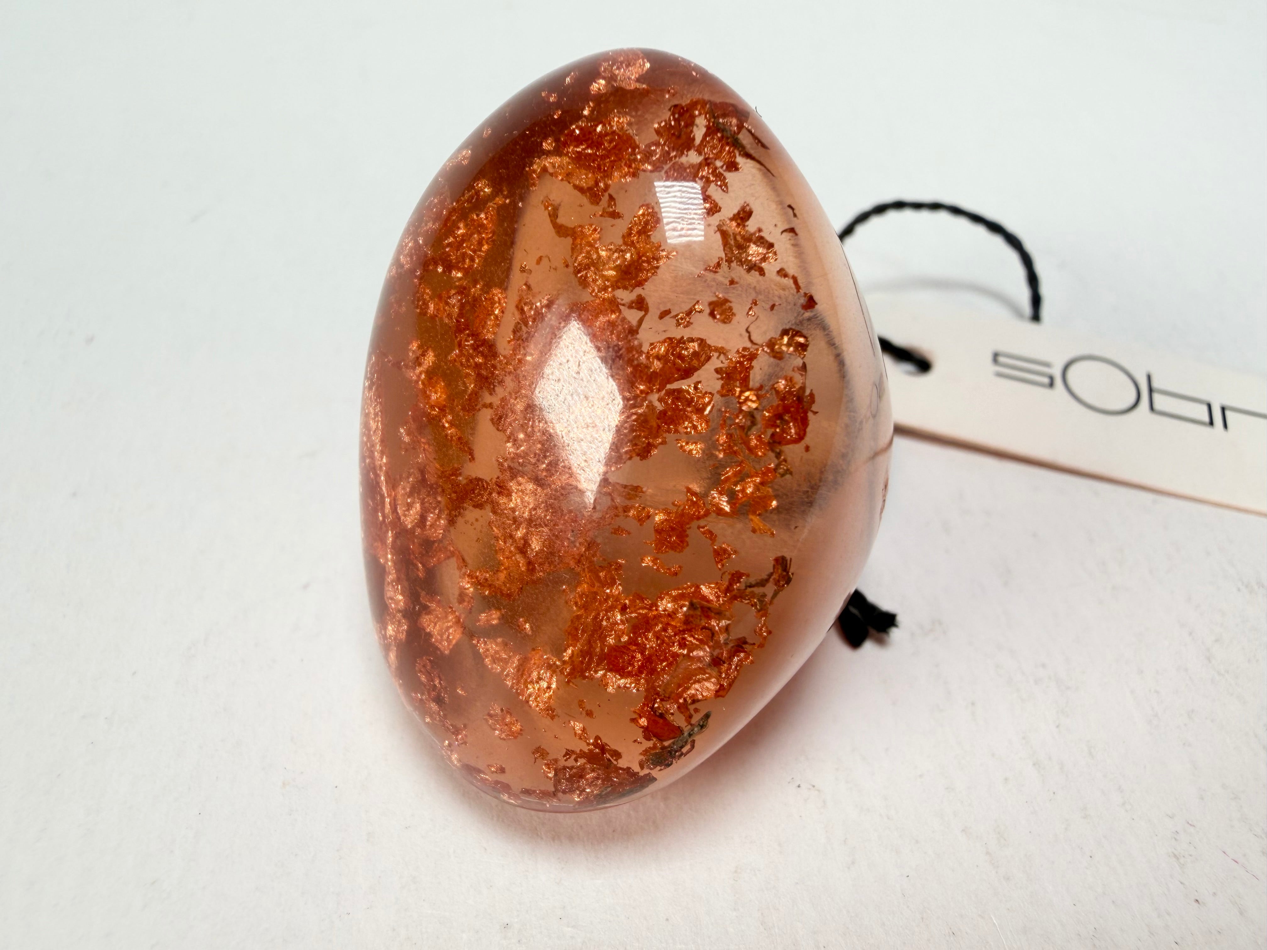 Sobral - Champagne "Super" Resin Ring ( 004337 ) - Size UK N / US 6.5