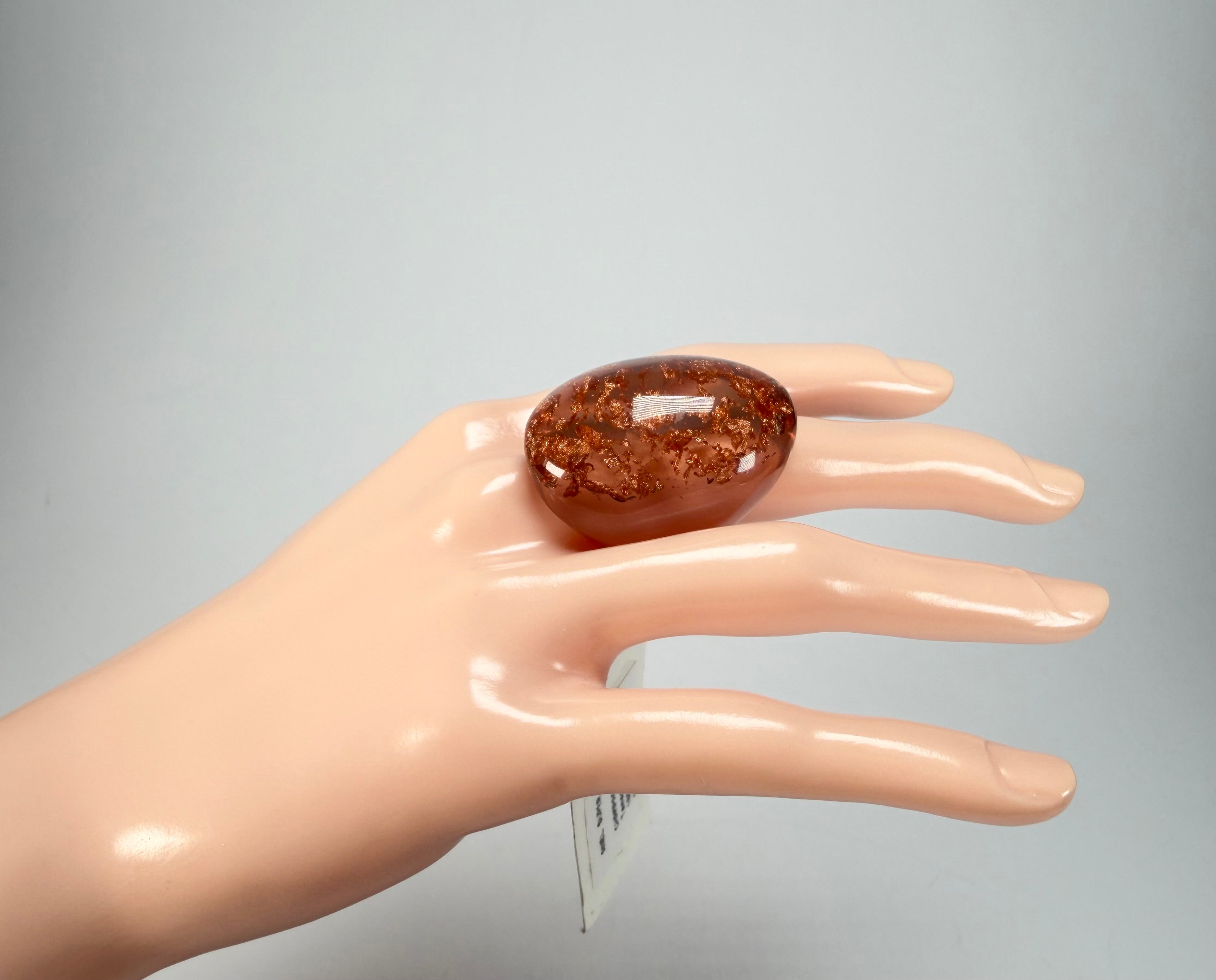 Sobral - Champagne "Super" Resin Ring ( 004337 ) - Size UK Q / US 8