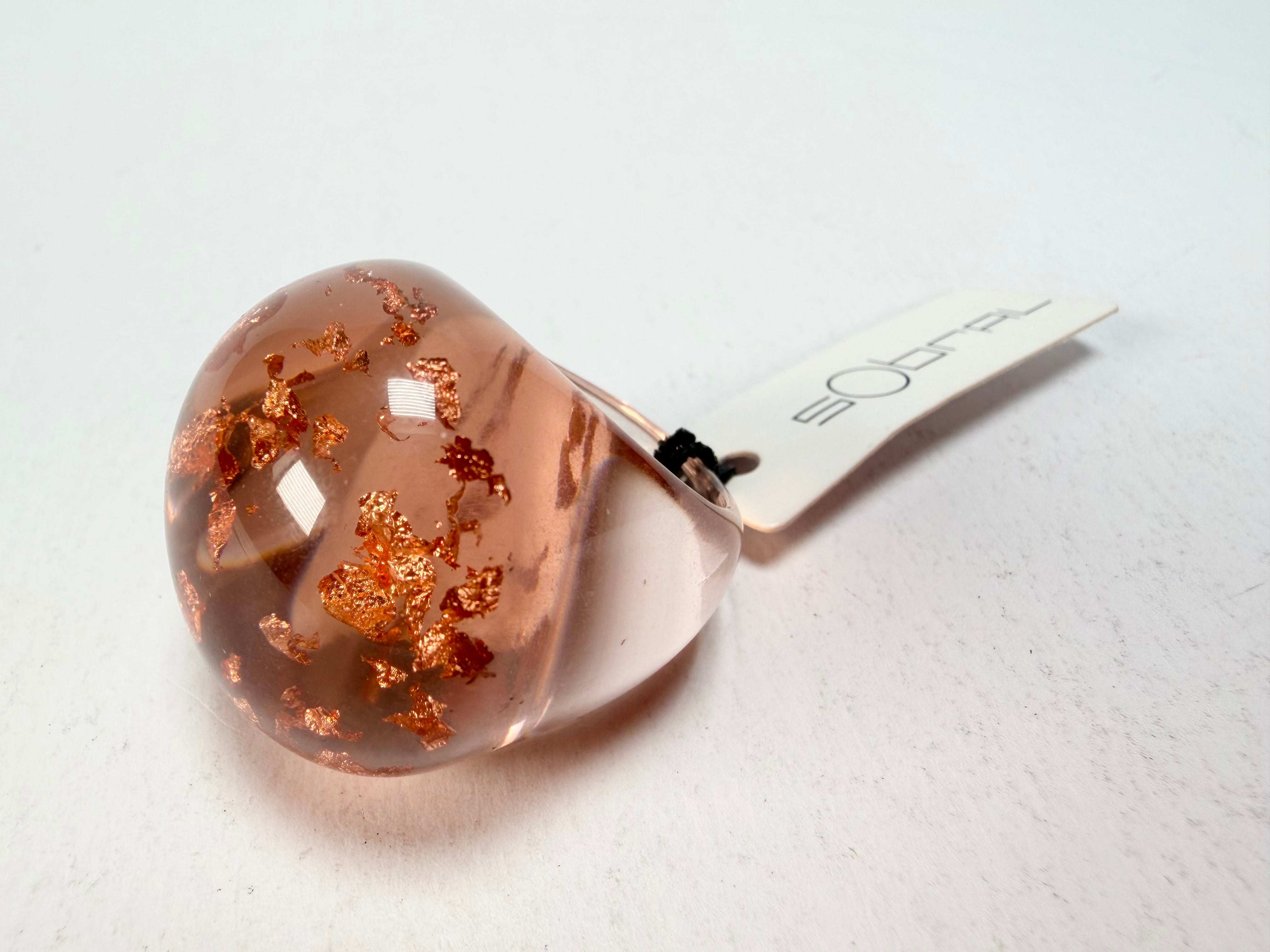 Sobral - Champagne "Apolo" Resin Ring ( 002836 ) - Size UK S / US 9