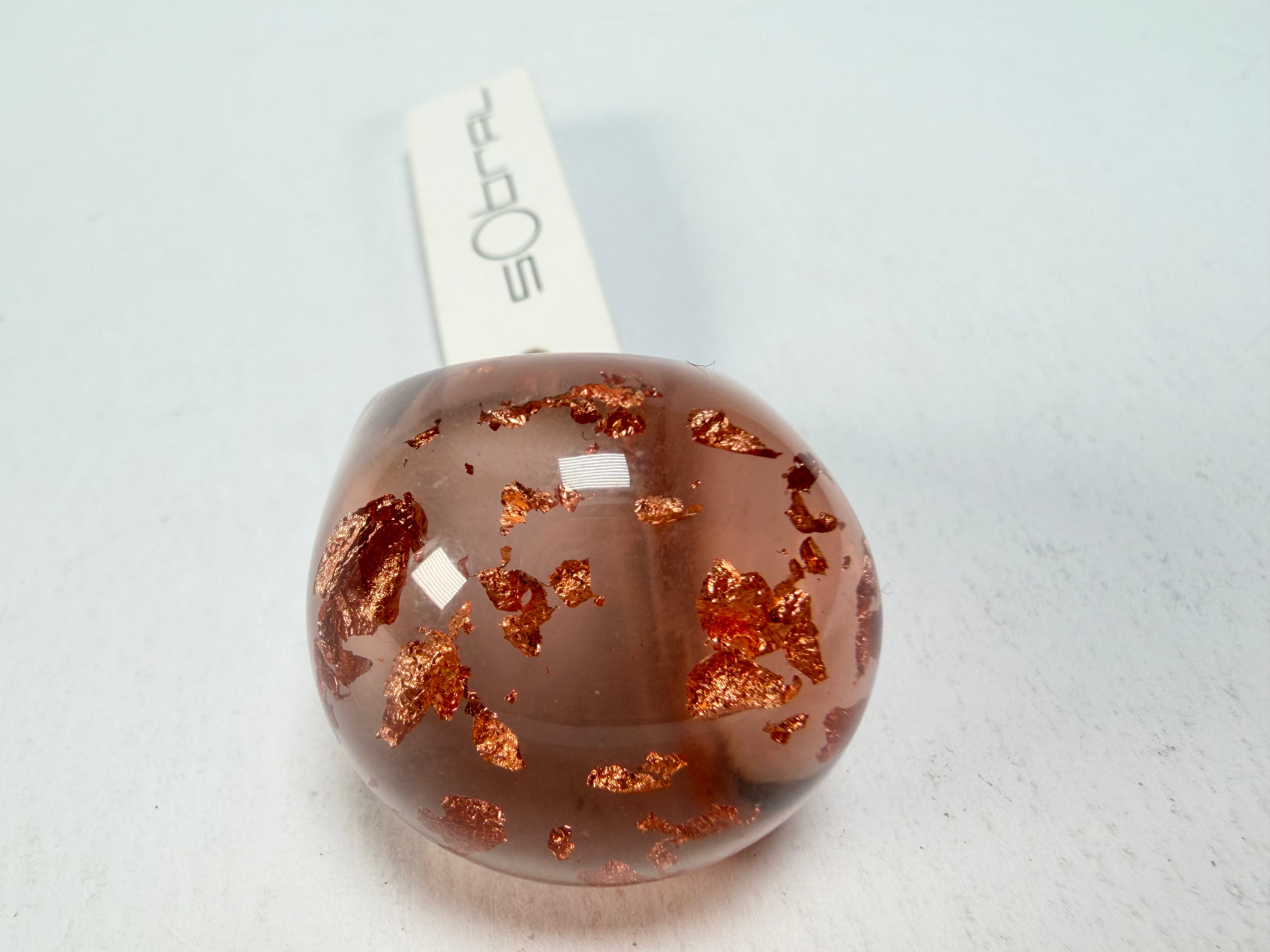 Sobral - Champagne "Apolo" Resin Ring ( 002836 ) - Size UK S / US 9