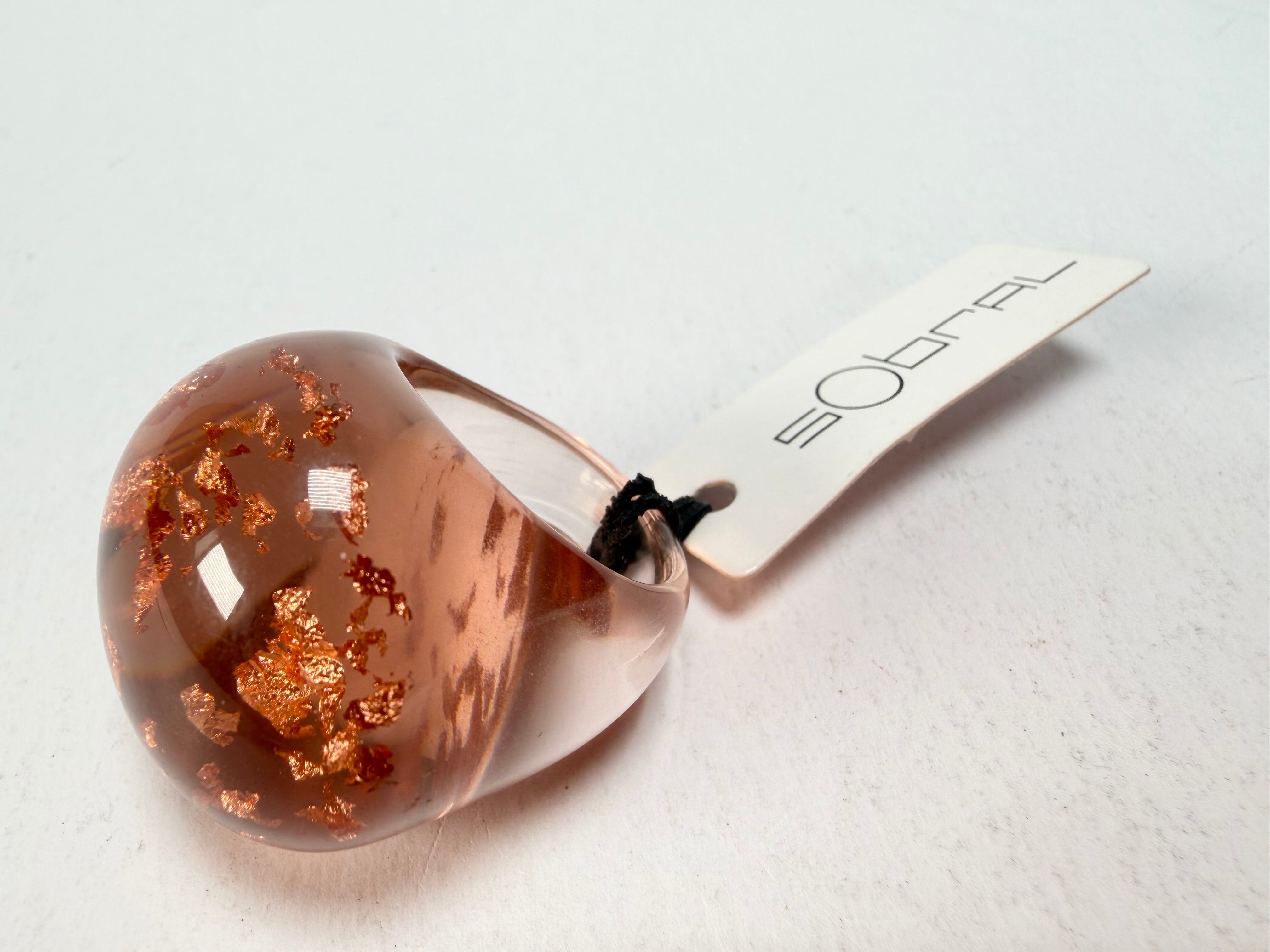 Sobral - Champagne "Apolo" Resin Ring ( 002836 ) - Size UK S / US 9