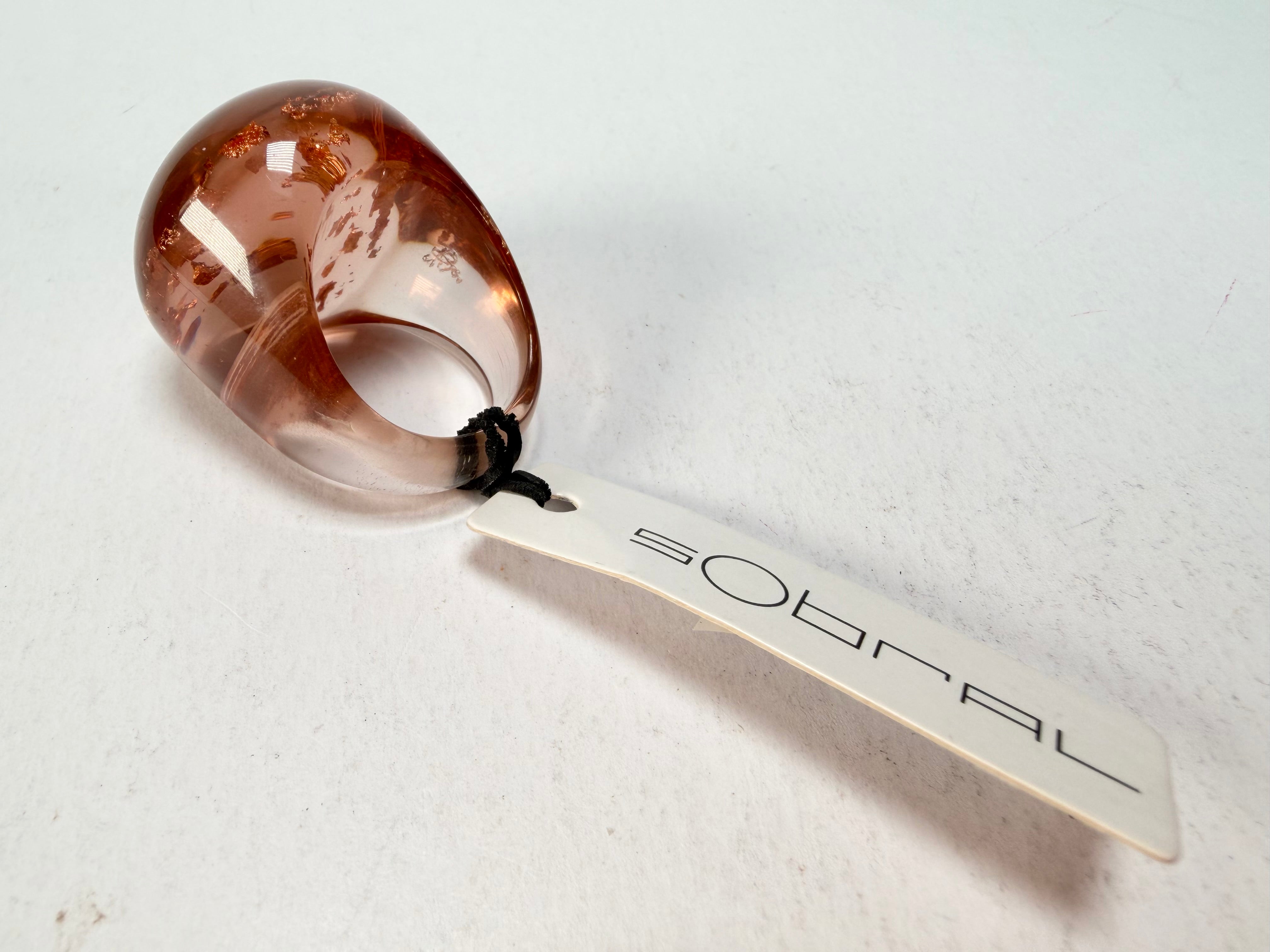 Sobral - Champagne "Apolo" Resin Ring ( 002836 ) - Size UK S / US 9