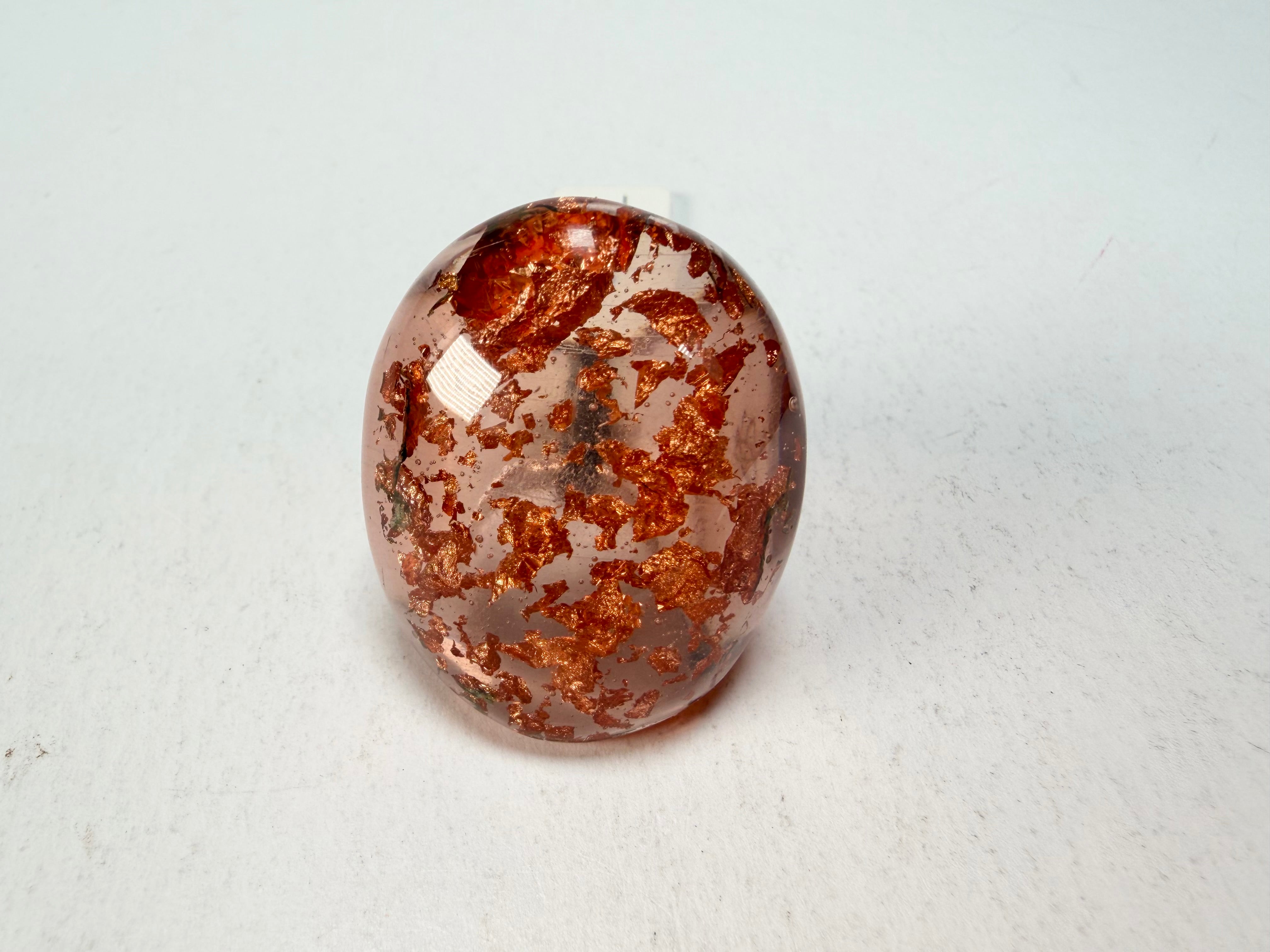 Sobral - Champagne "Super" Resin Ring ( 004337 ) - Size UK S / US 9