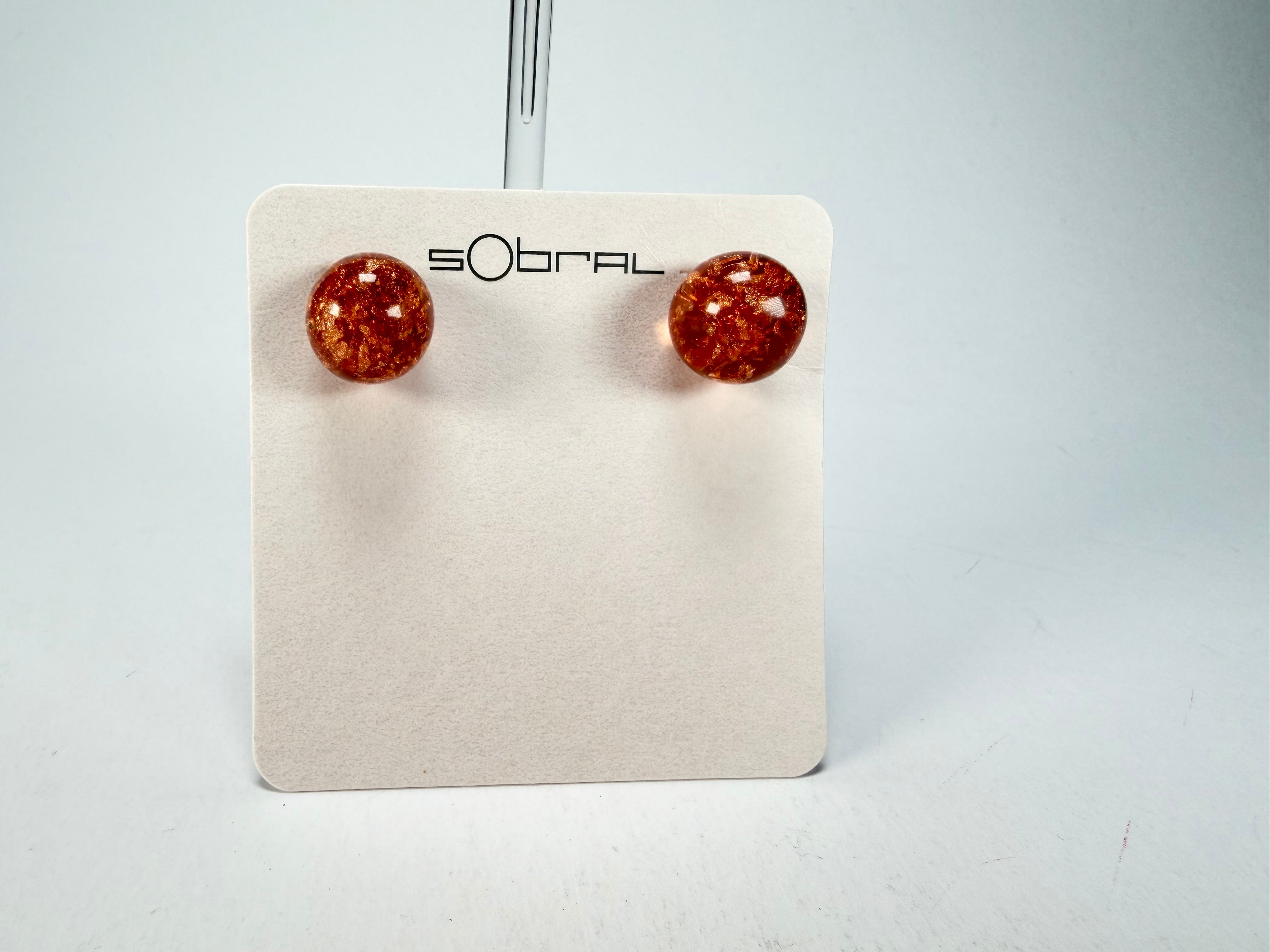 Sobral - Champagne "Eolia" Resin Earrings ( 002835 )