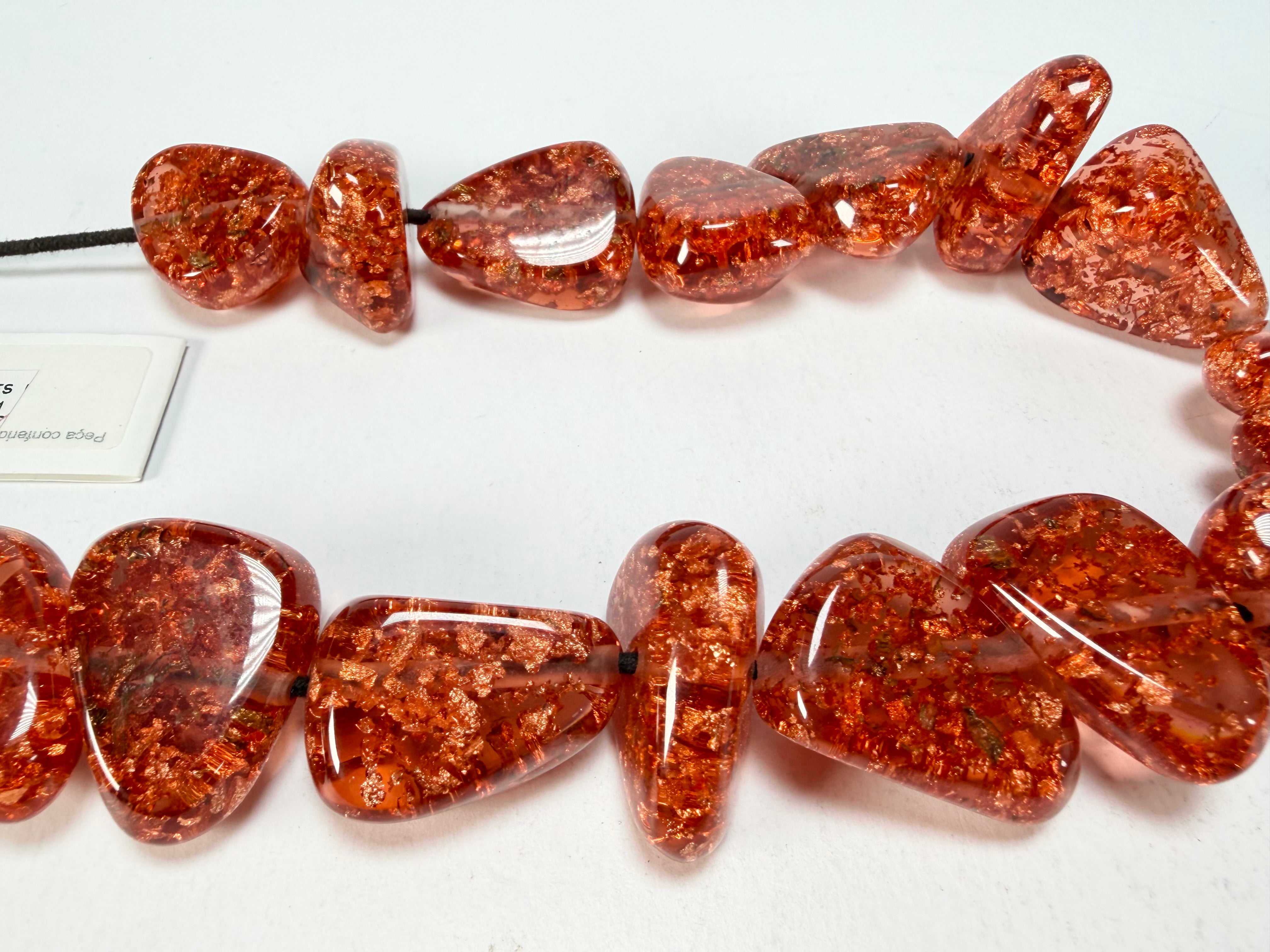Sobral - Champagne "Diamond" Resin Necklace ( 003656 )