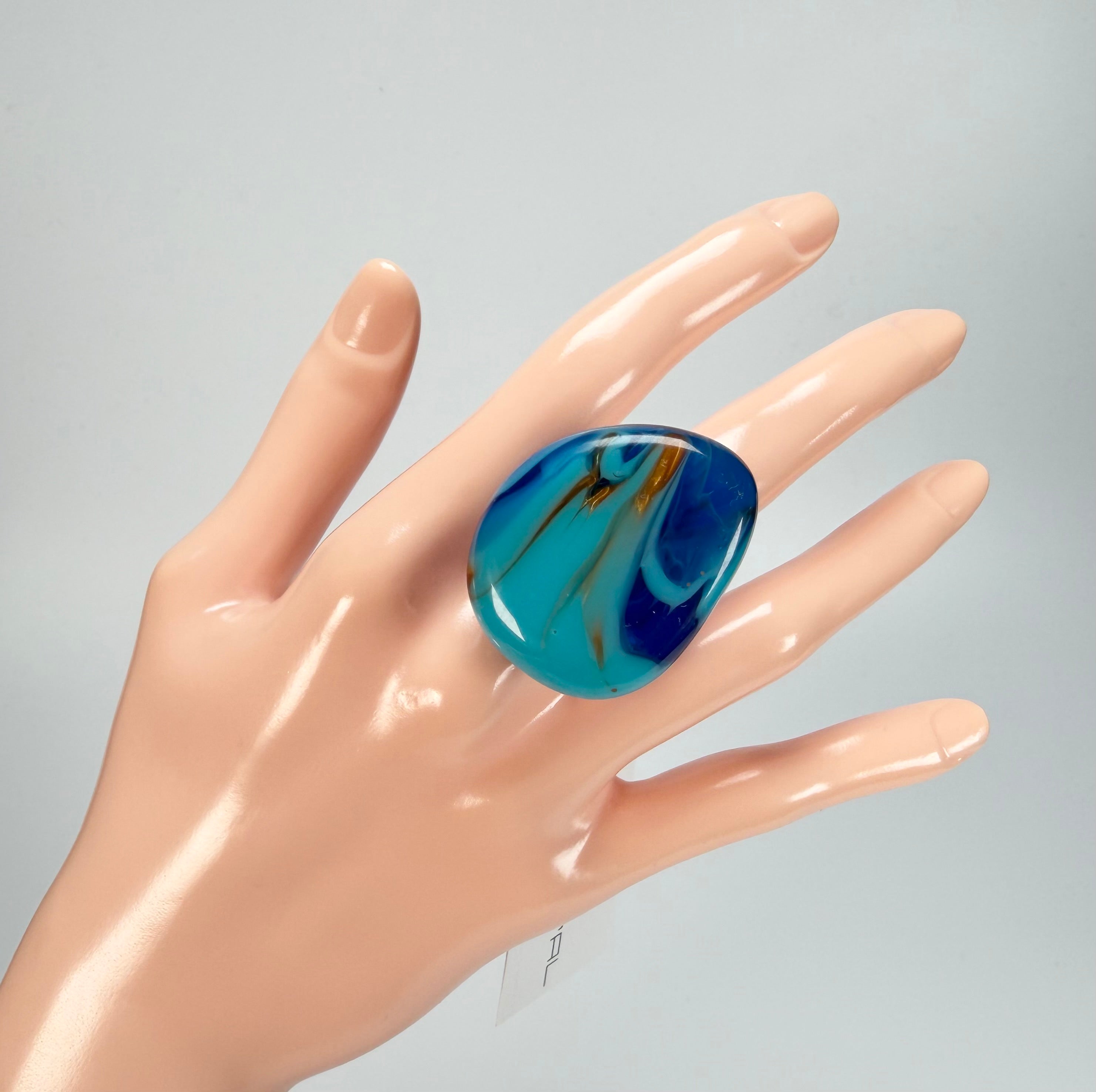 Sobral - Noite Estrelada "Kintai" Resin Ring ( 005305 ) - Size UK Q / US 8