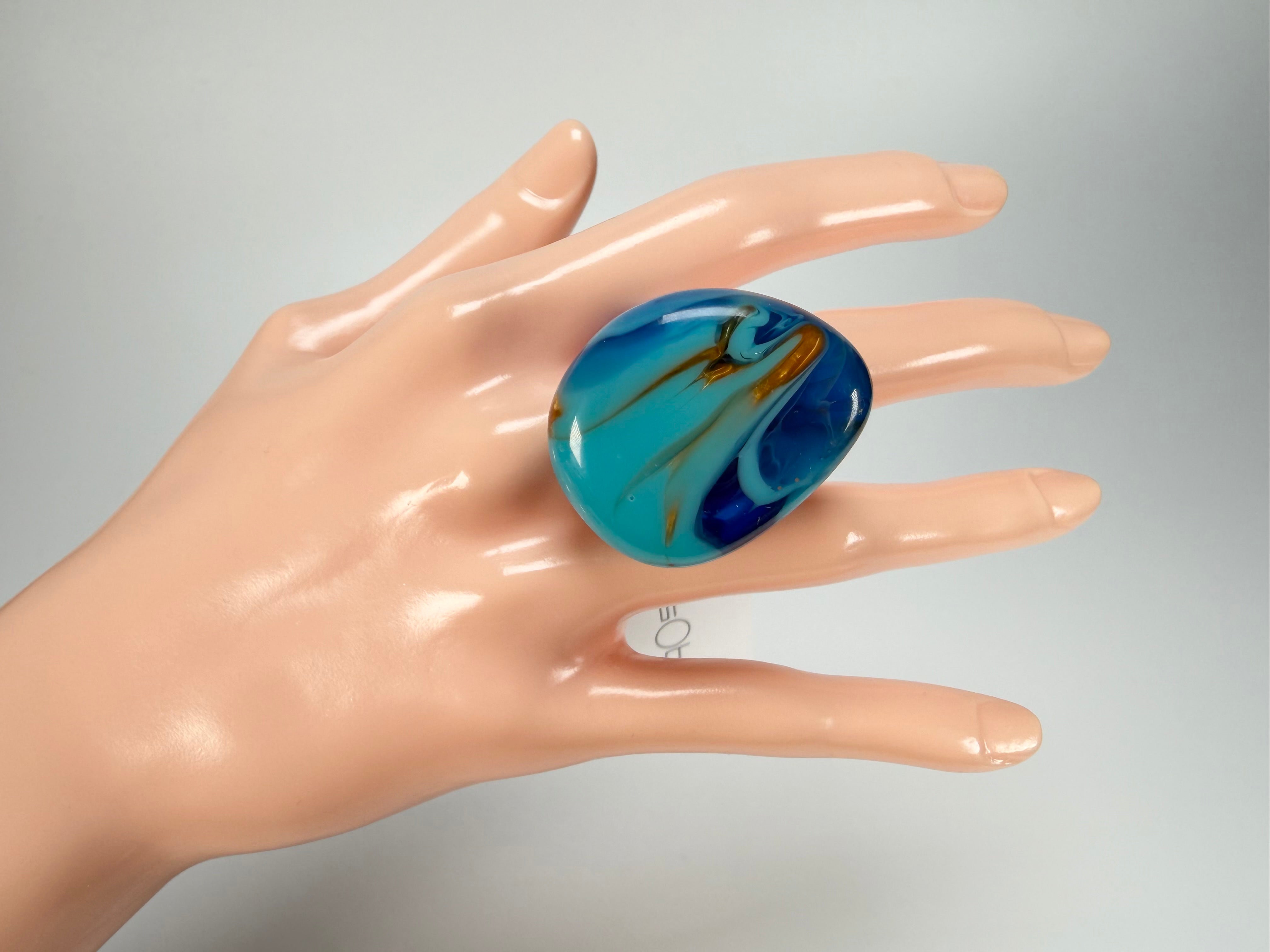 Sobral - Noite Estrelada "Kintai" Resin Ring ( 005305 ) - Size UK Q / US 8