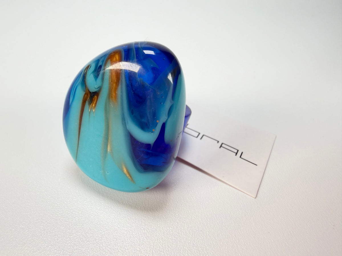 Sobral - Noite Estrelada "Kintai" Resin Ring ( 005305 ) - Size UK Q / US 8