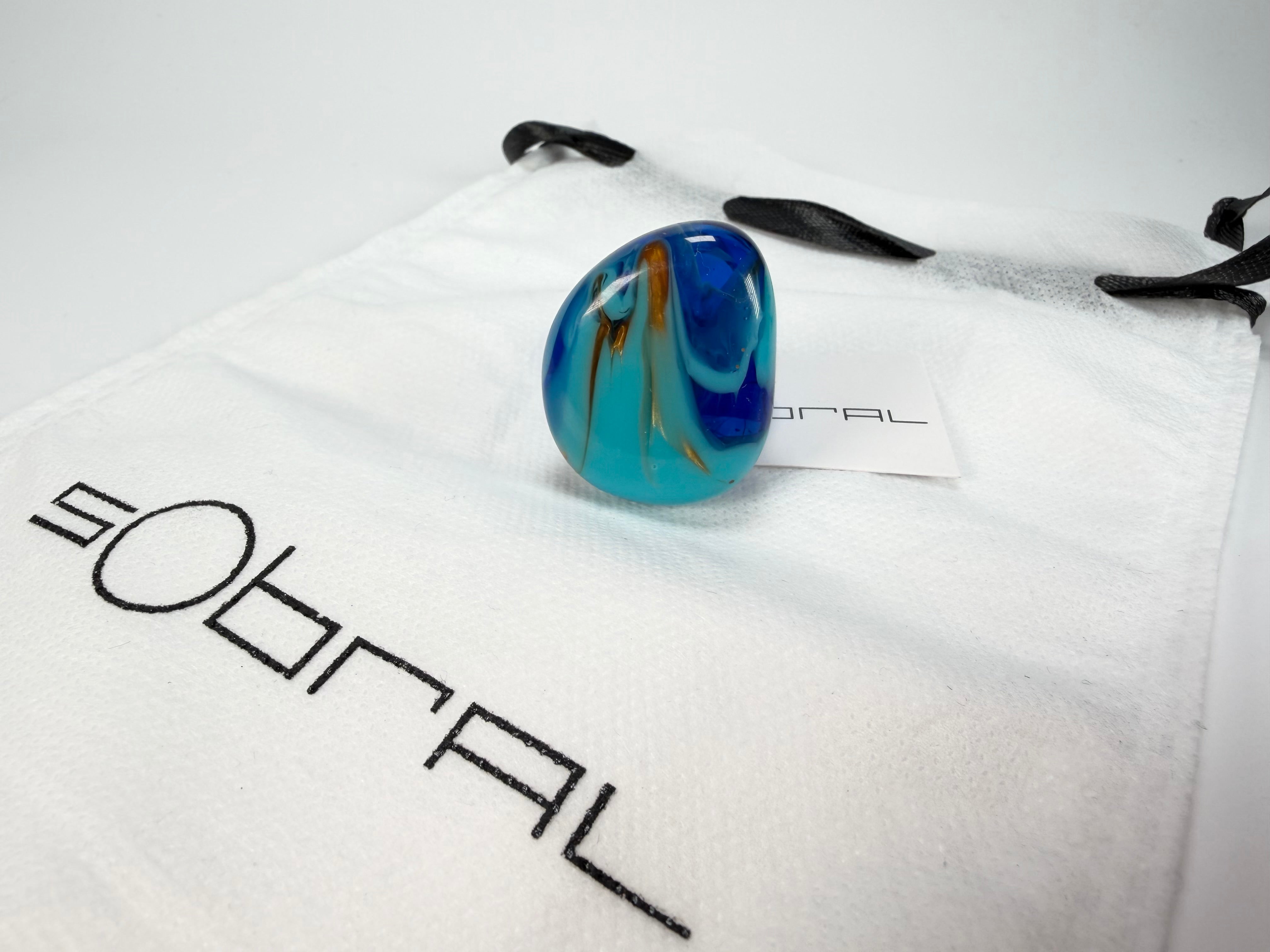 Sobral - Noite Estrelada "Kintai" Resin Ring ( 005305 ) - Size UK Q / US 8