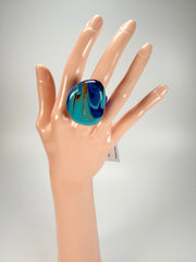 Sobral - Noite Estrelada "Kintai" Resin Ring ( 005305 ) - Size UK Q / US 8