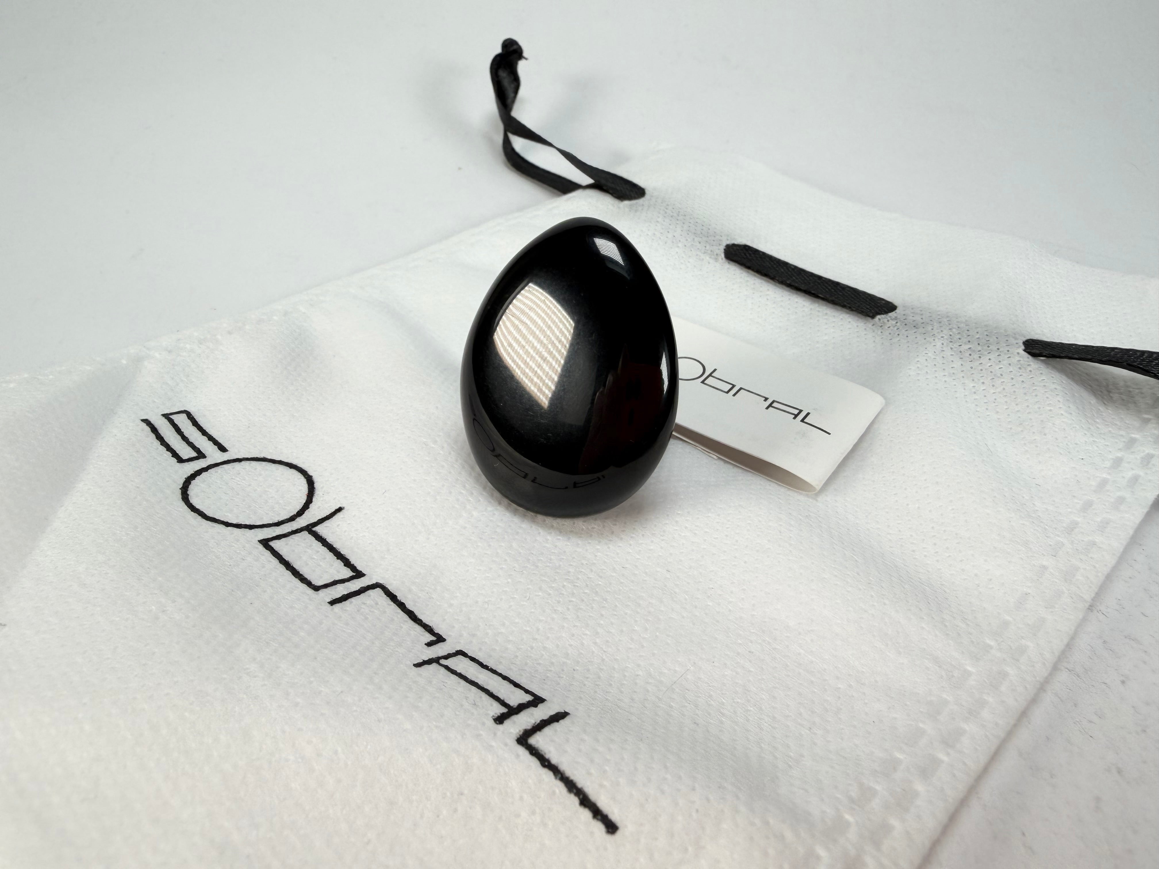 Sobral - Preto "Poesia" Black Resin Ring ( 003597 ) - Size UK R / US 8