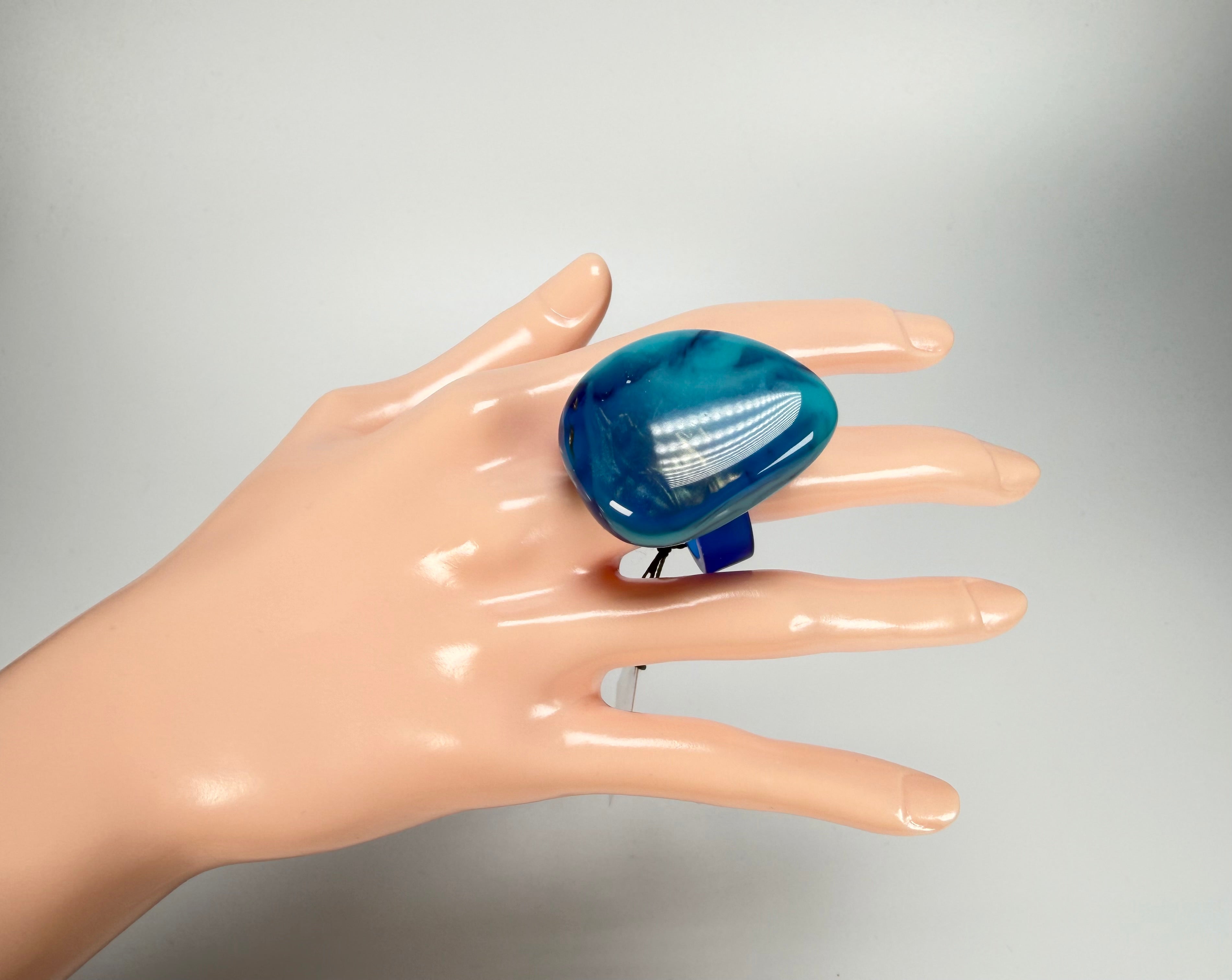 Sobral - Noite Estrelada "Kintai" Resin Ring ( 005305 ) - Size UK S / US 9
