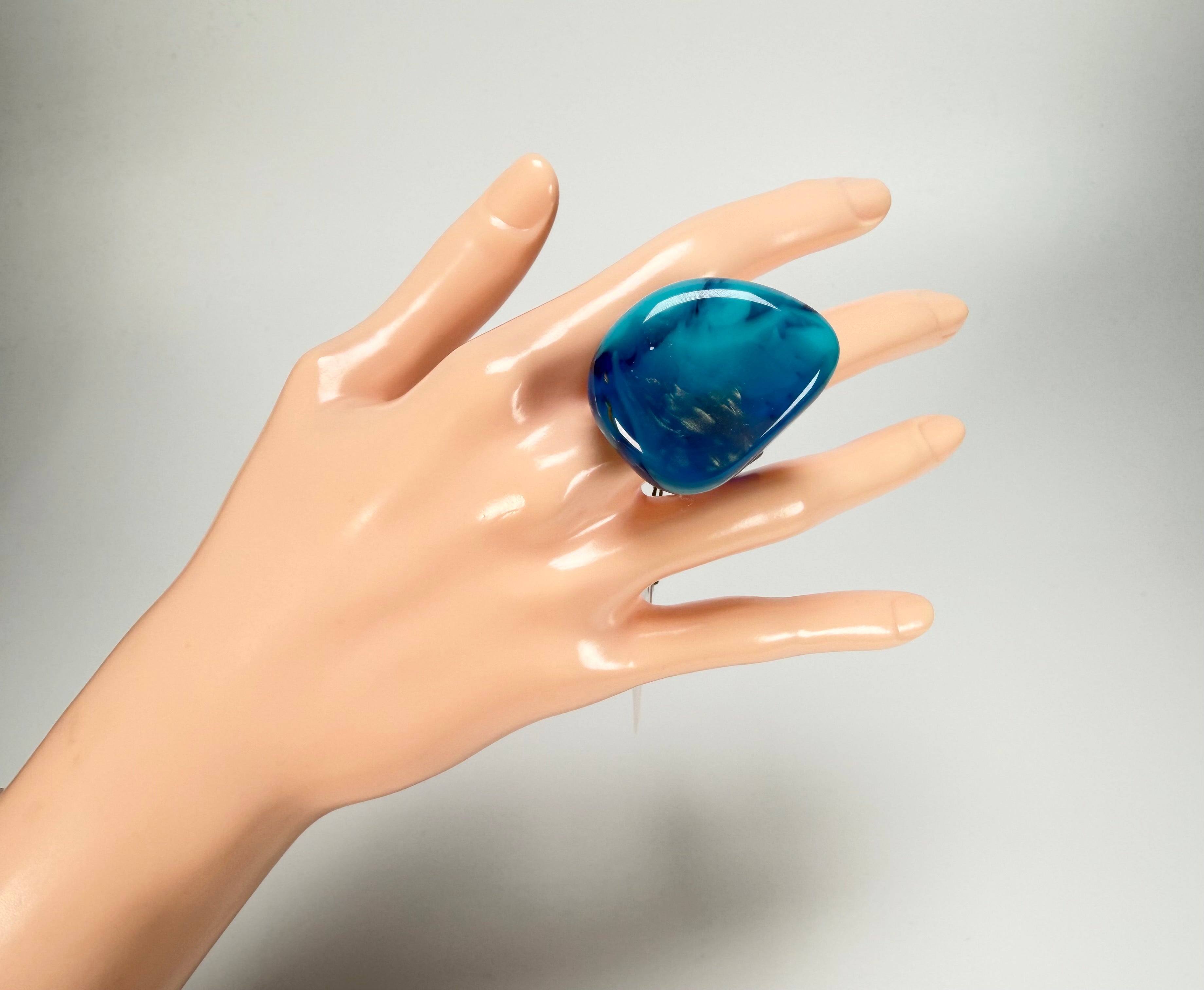 Sobral - Noite Estrelada "Kintai" Resin Ring ( 005305 ) - Size UK S / US 9