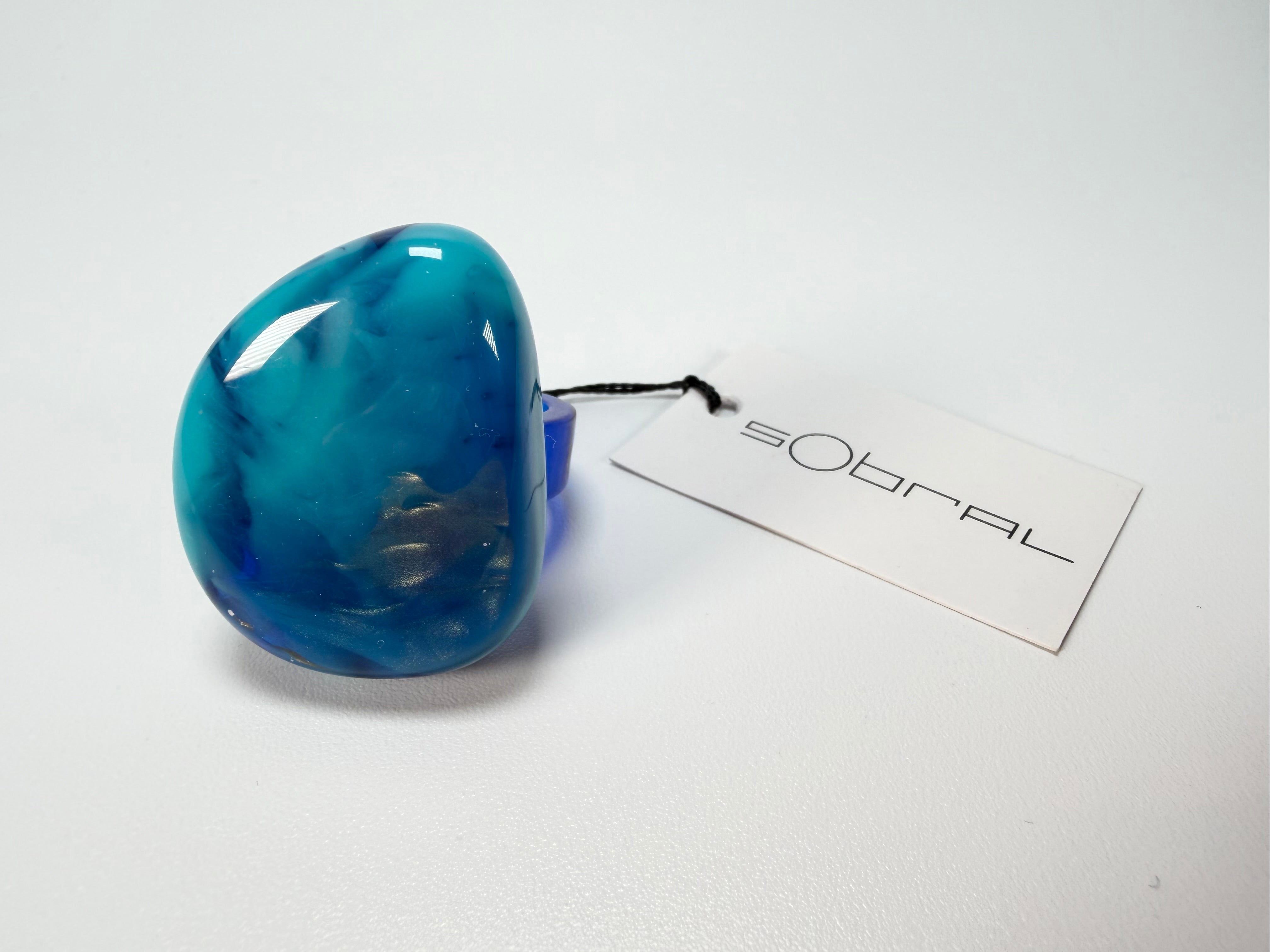 Sobral - Noite Estrelada "Kintai" Resin Ring ( 005305 ) - Size UK S / US 9