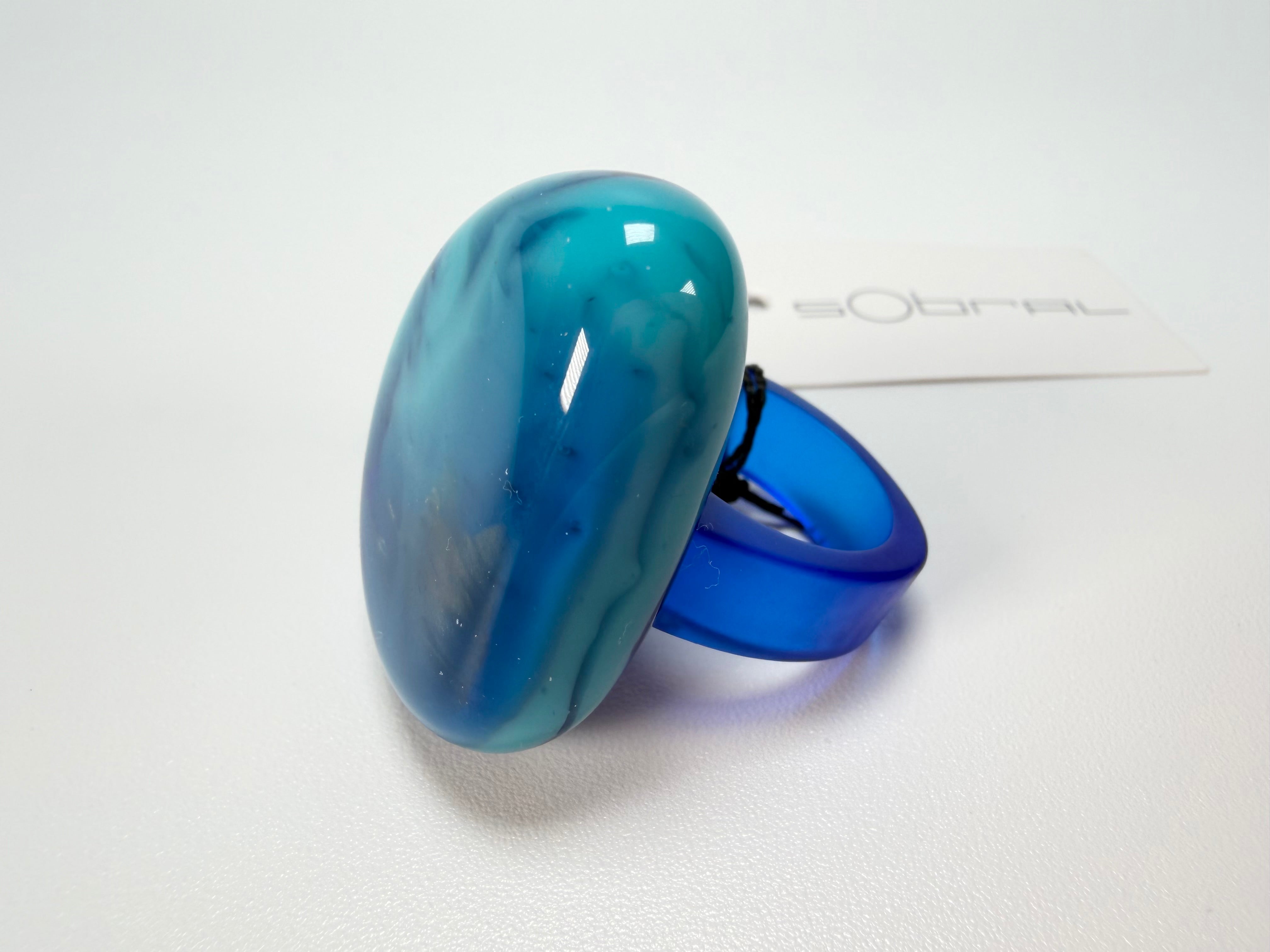 Sobral - Noite Estrelada "Kintai" Resin Ring ( 005305 ) - Size UK S / US 9