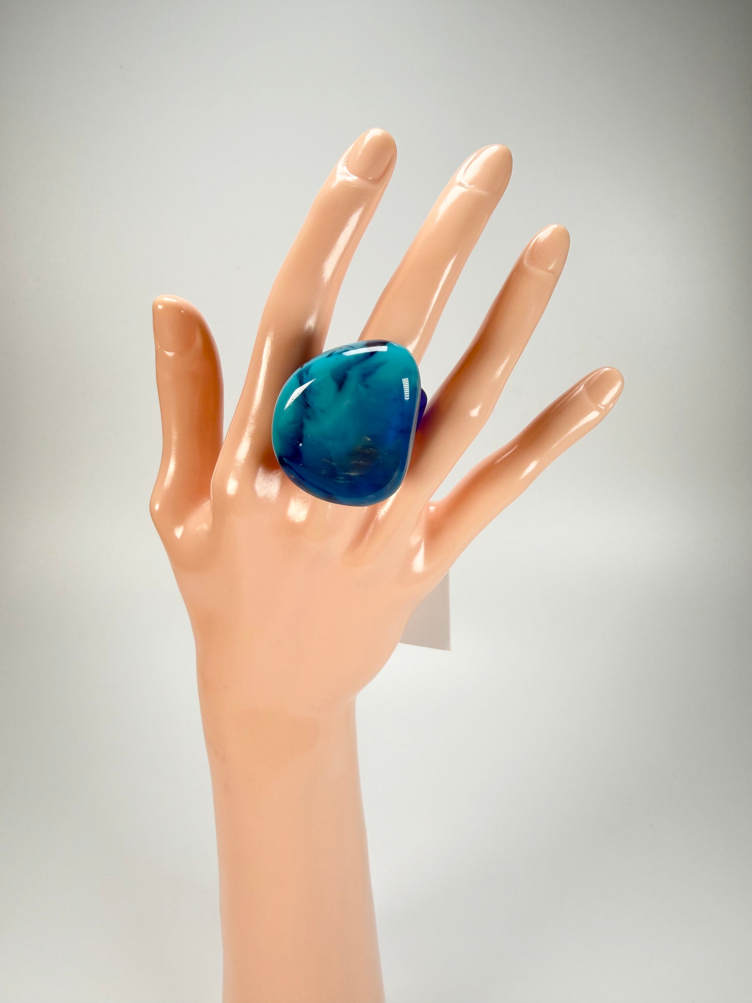 Sobral - Noite Estrelada "Kintai" Resin Ring ( 005305 ) - Size UK S / US 9