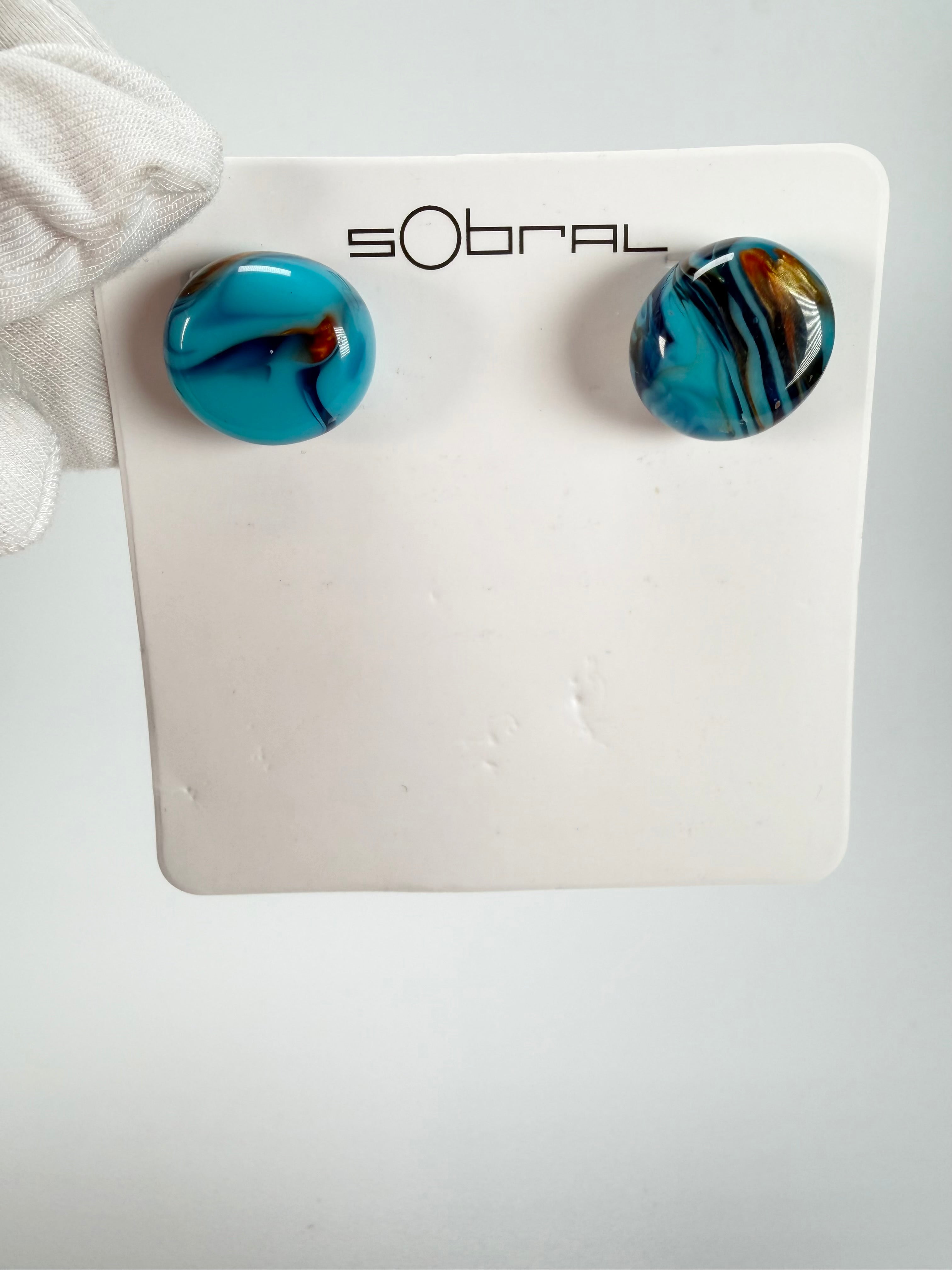 Sobral - Noite Estrelada "Bia" Resin Earrings ( 004186 )