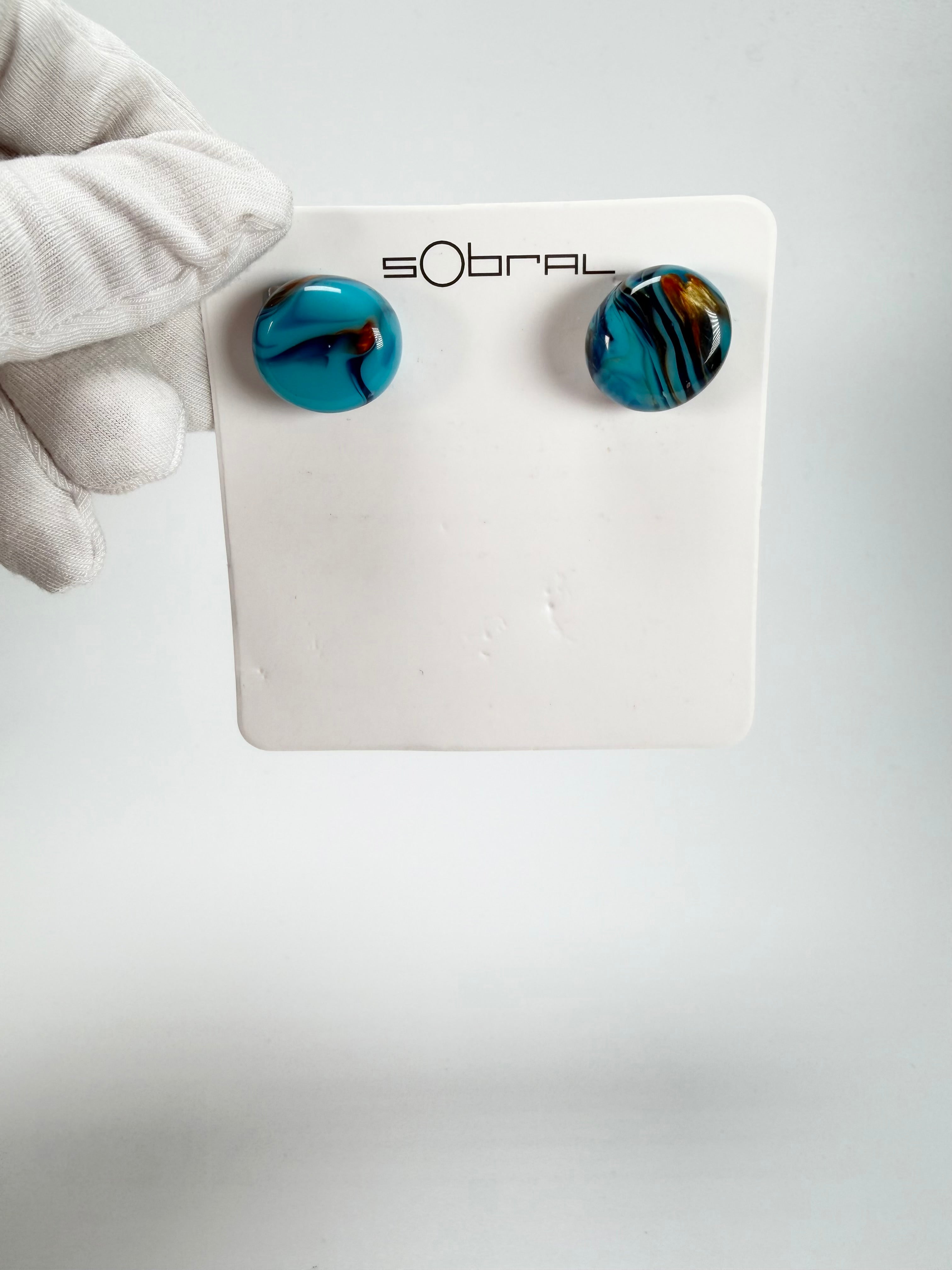 Sobral - Noite Estrelada "Bia" Resin Earrings ( 004186 )