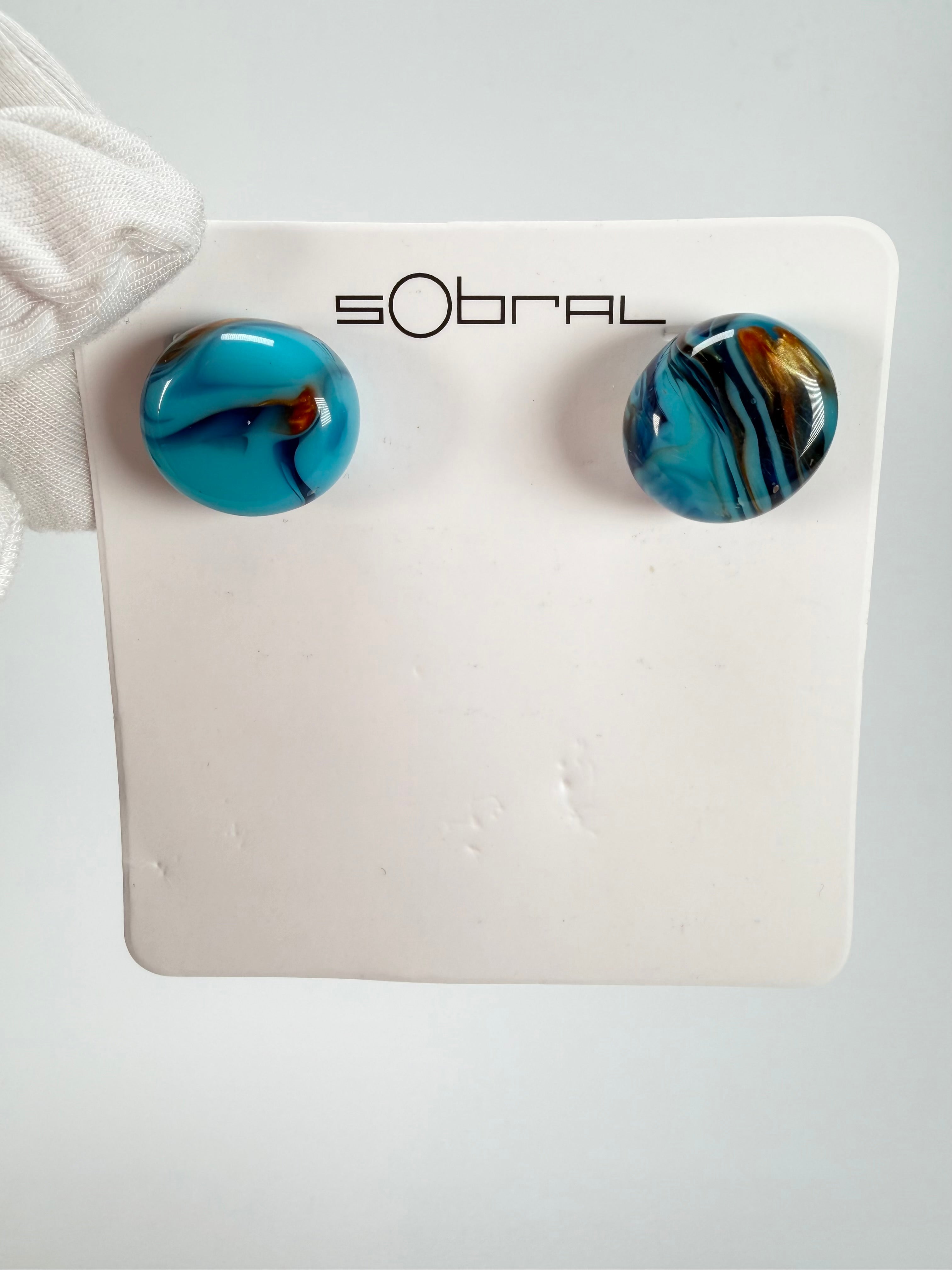 Sobral - Noite Estrelada "Bia" Resin Earrings ( 004186 )