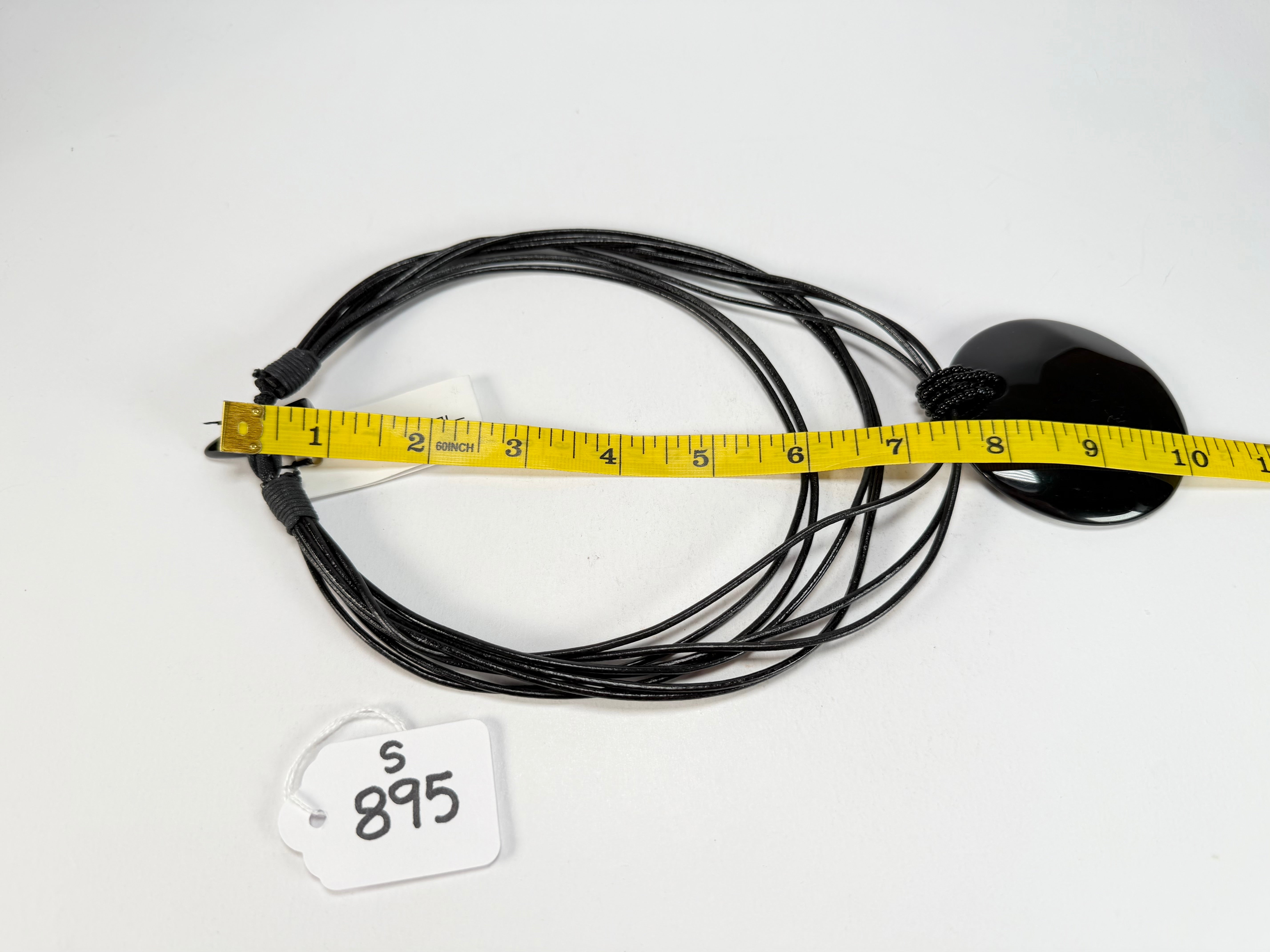Sobral - Preto "Mila" Black Resin Necklace ( 000040 )