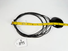 Sobral - Preto "Mila" Black Resin Necklace ( 000040 )