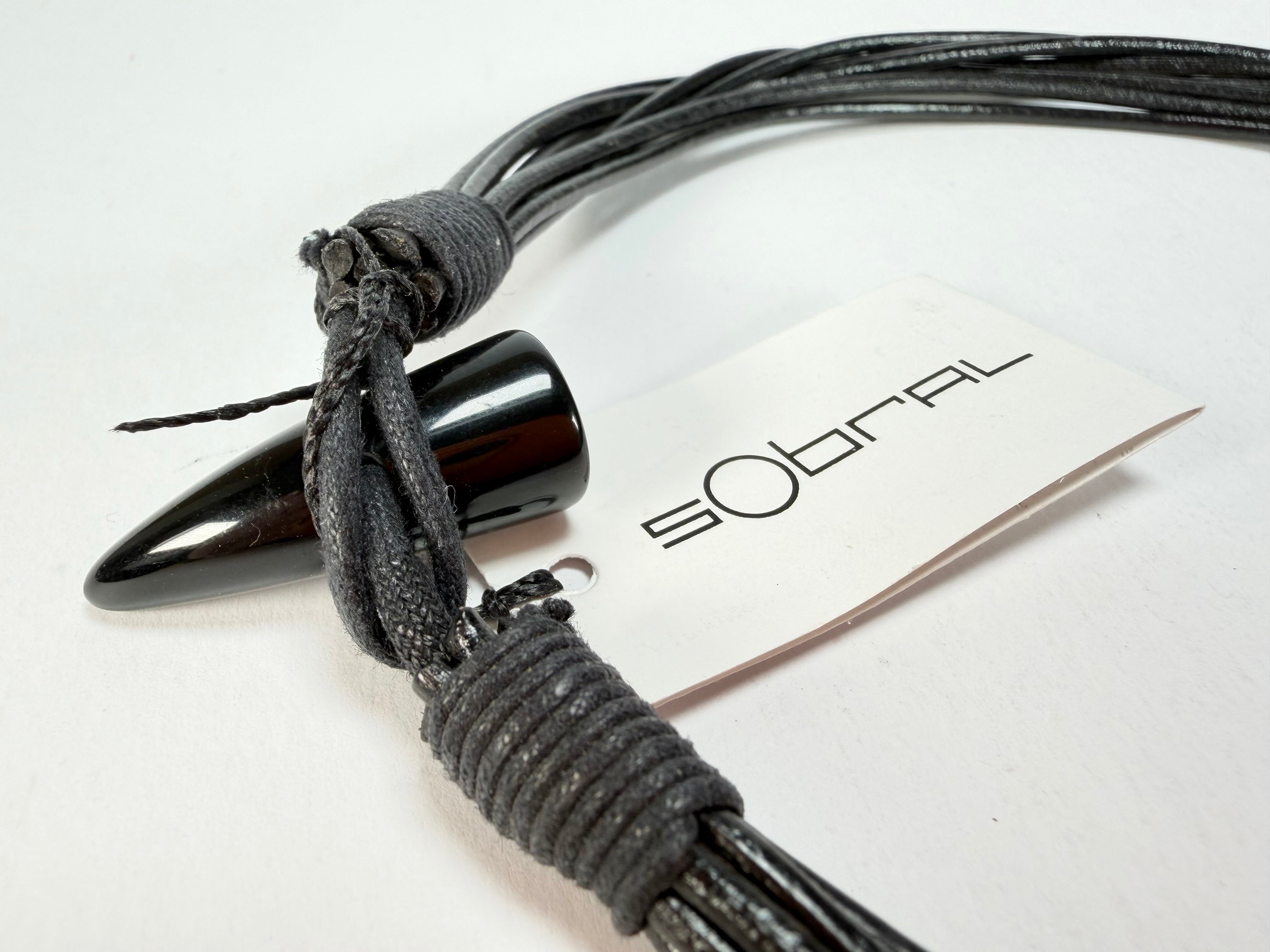 Sobral - Preto "Mila" Black Resin Necklace ( 000040 )