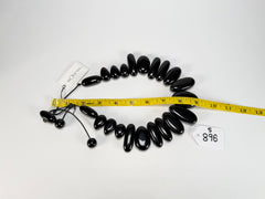 Sobral - Preto "Monica" Black Resin Necklace ( 005412 )