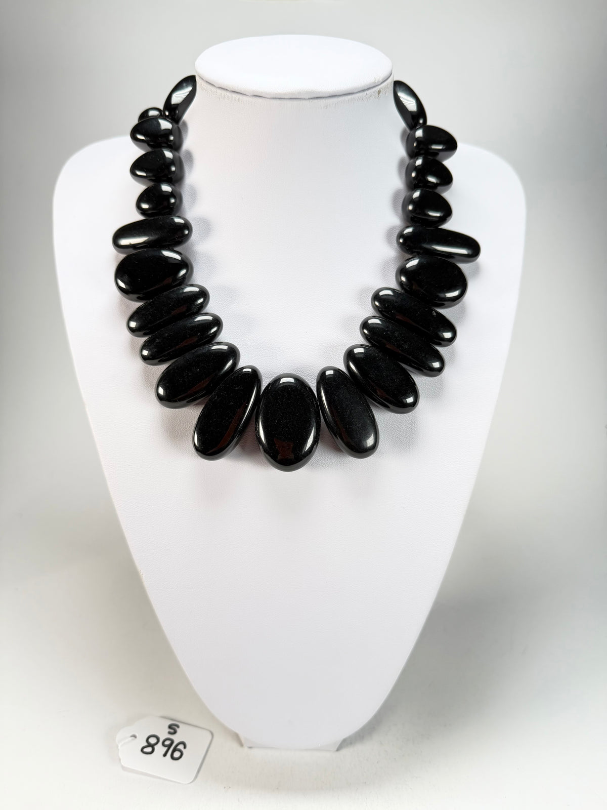 Sobral - Preto "Monica" Black Resin Necklace ( 005412 )
