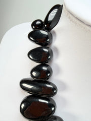 Sobral - Preto "Monica" Black Resin Necklace ( 005412 )