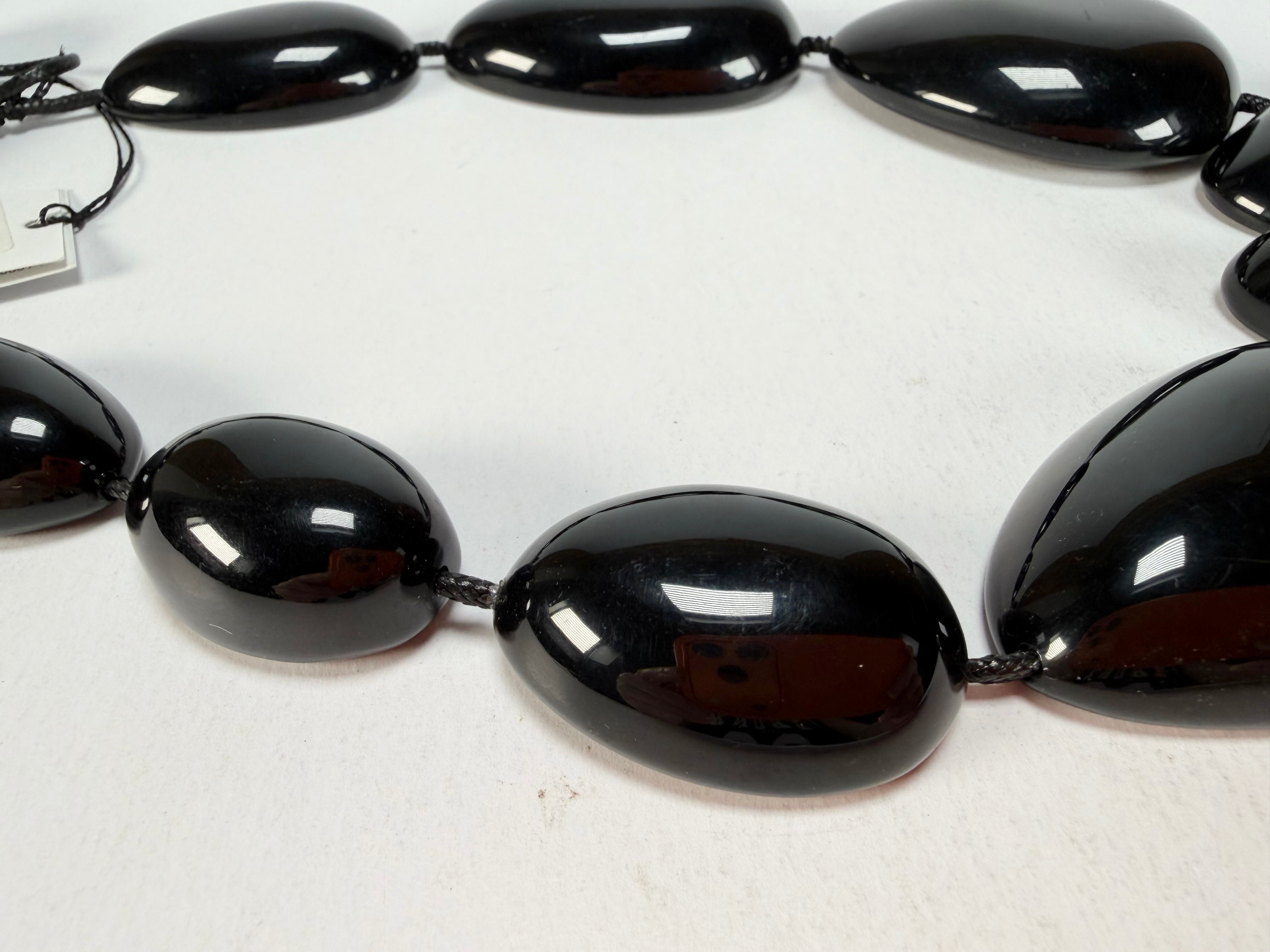 Sobral - Preto "Elen" Black Resin Necklace ( 005411 )