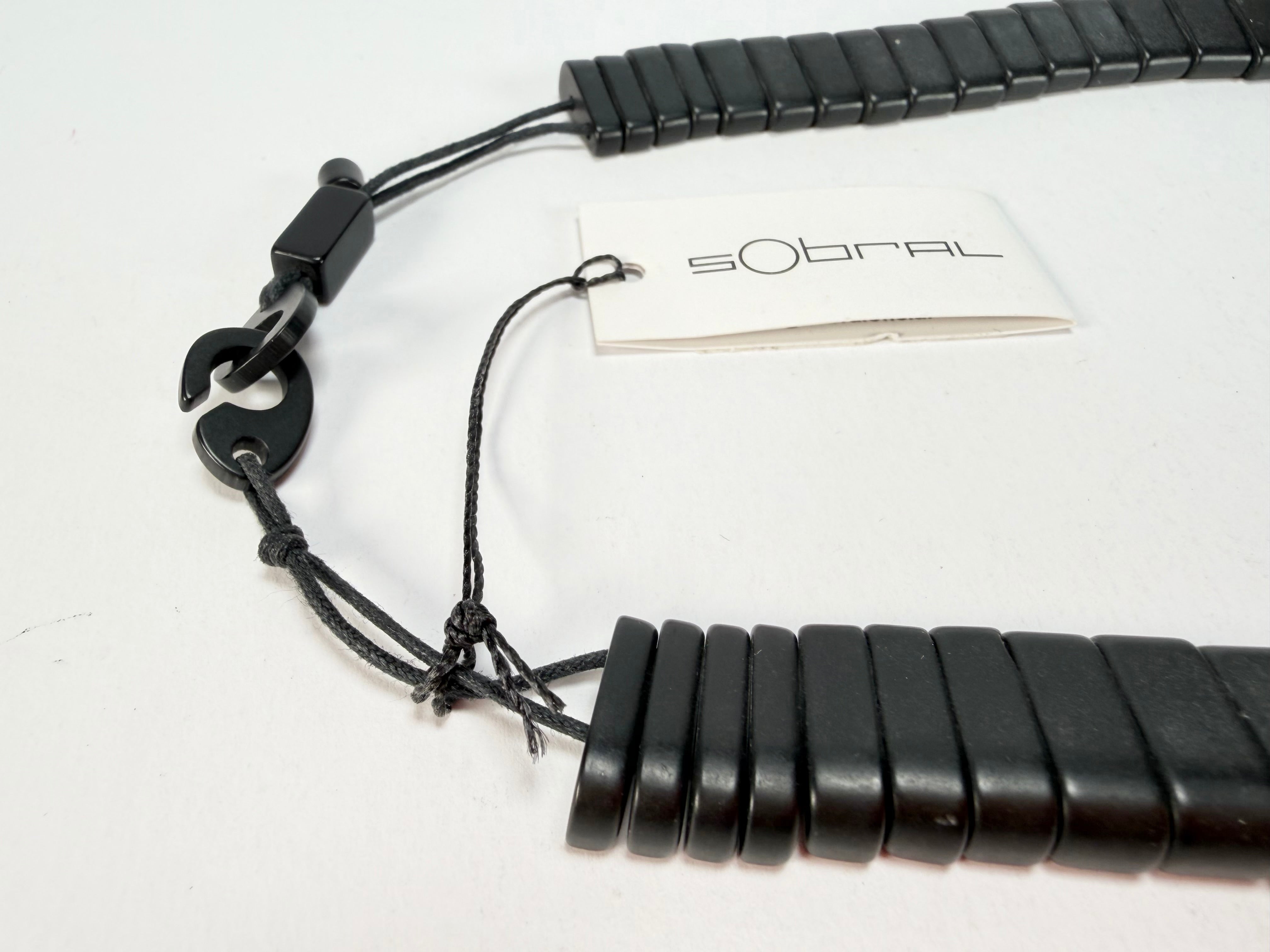 Sobral - Preto "Tupi" Black Resin Necklace ( 004853 )