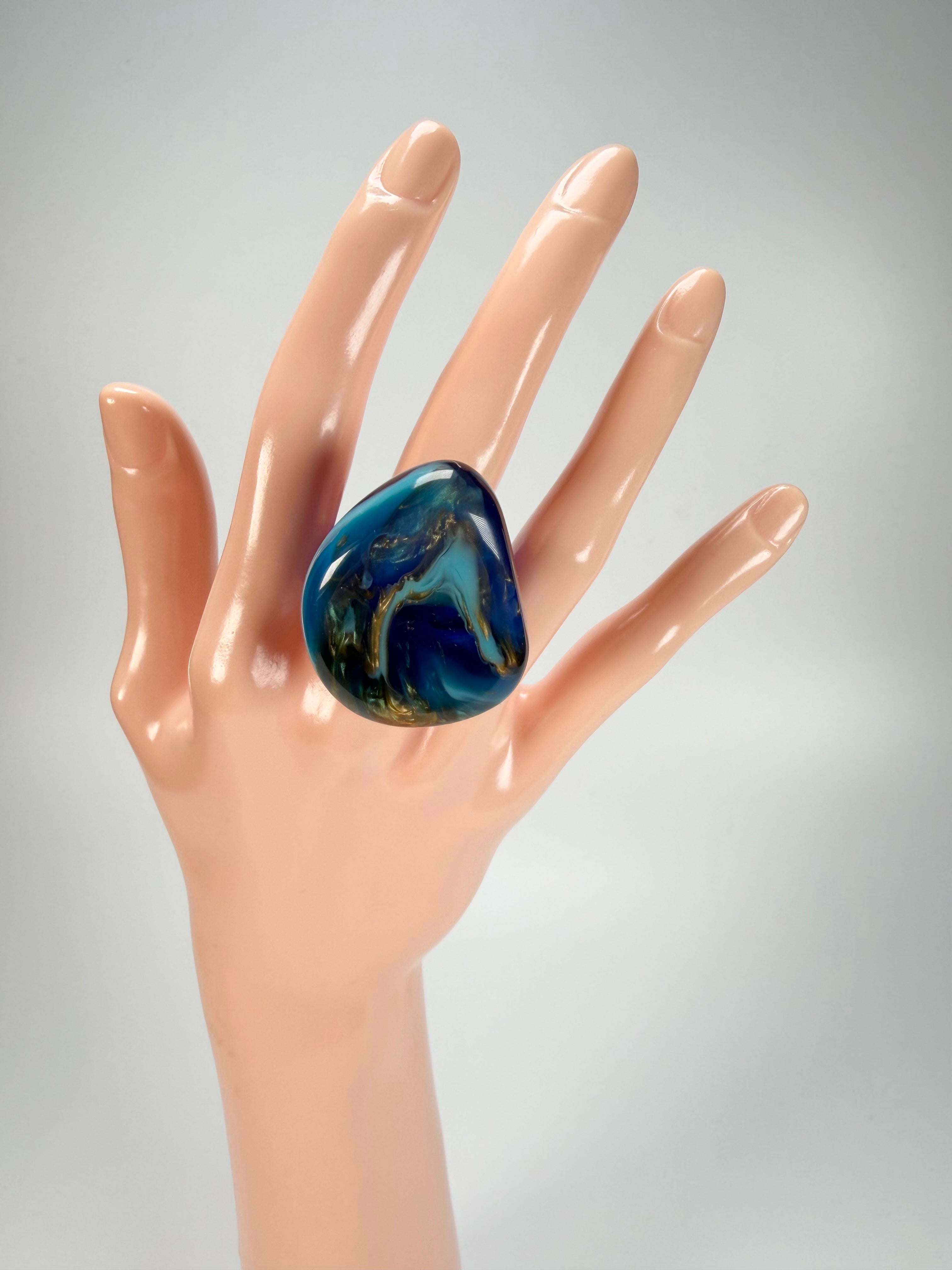 Sobral - Noite Estrelada "Kintai" Resin Ring ( 005305 ) - Size UK U / US 10
