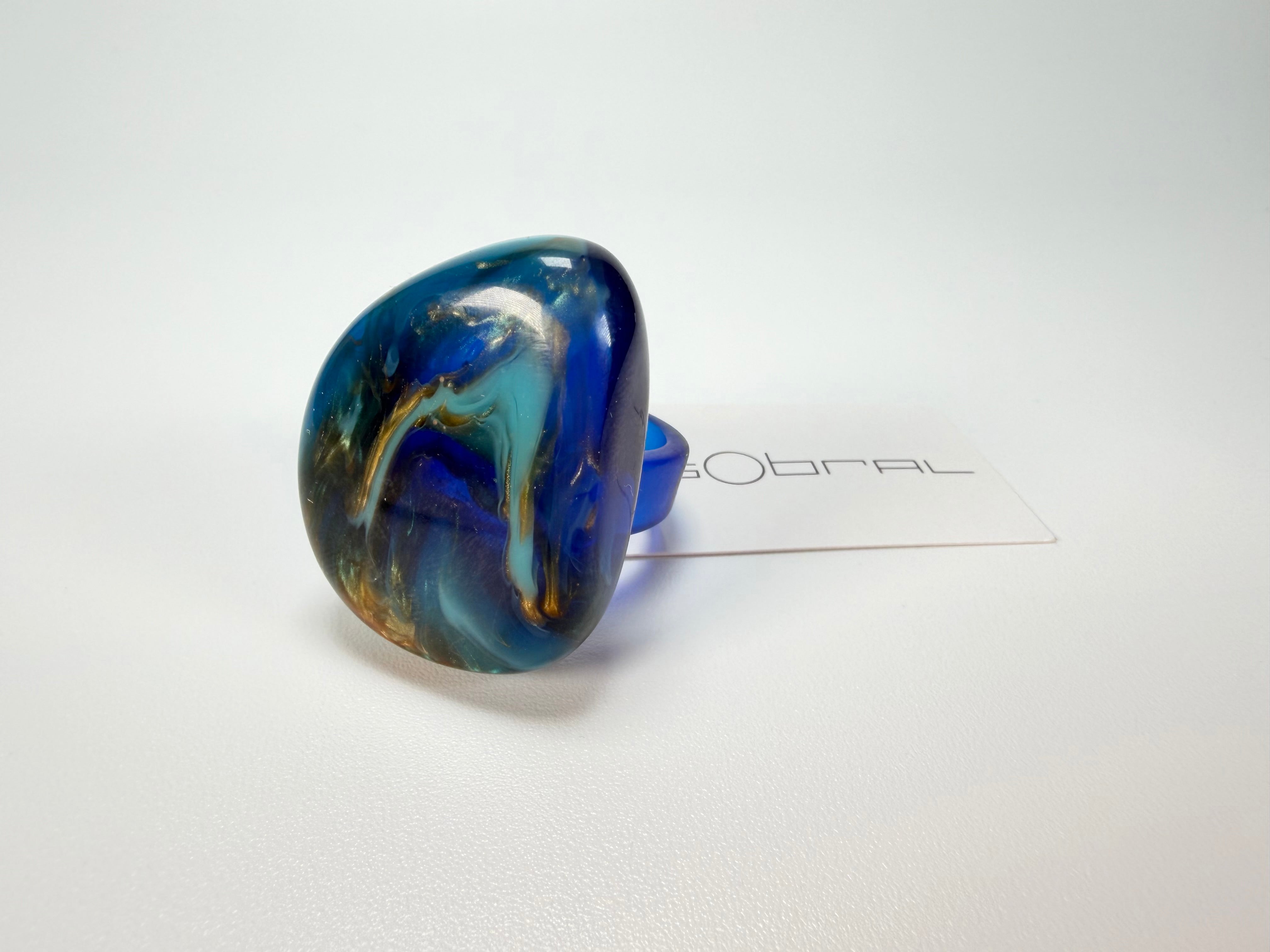 Sobral - Noite Estrelada "Kintai" Resin Ring ( 005305 ) - Size UK U / US 10