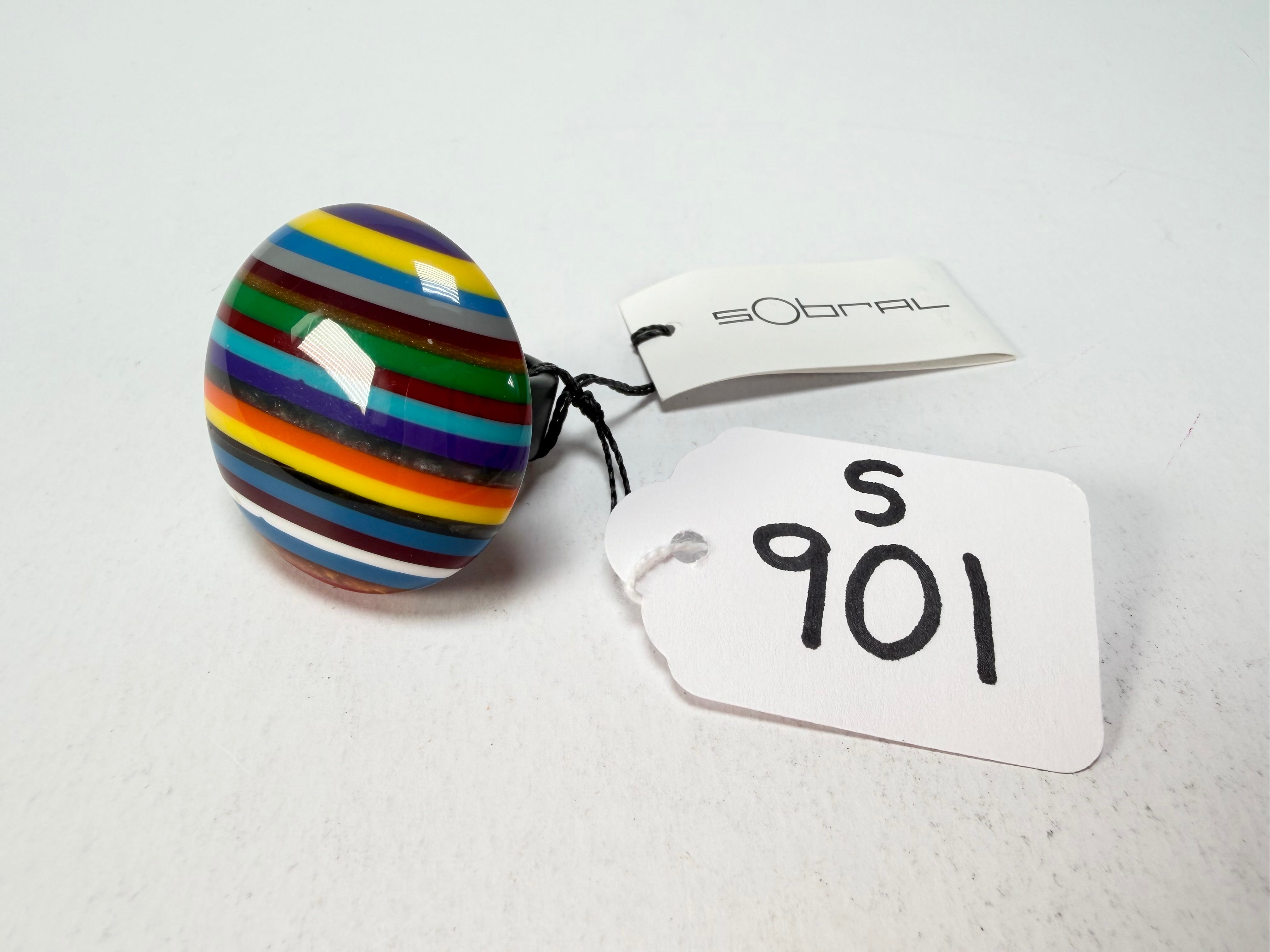 Sobral - Pop Art "Bead Efeitos" Resin Ring ( 004764 ) - Size UK V / US 10.5