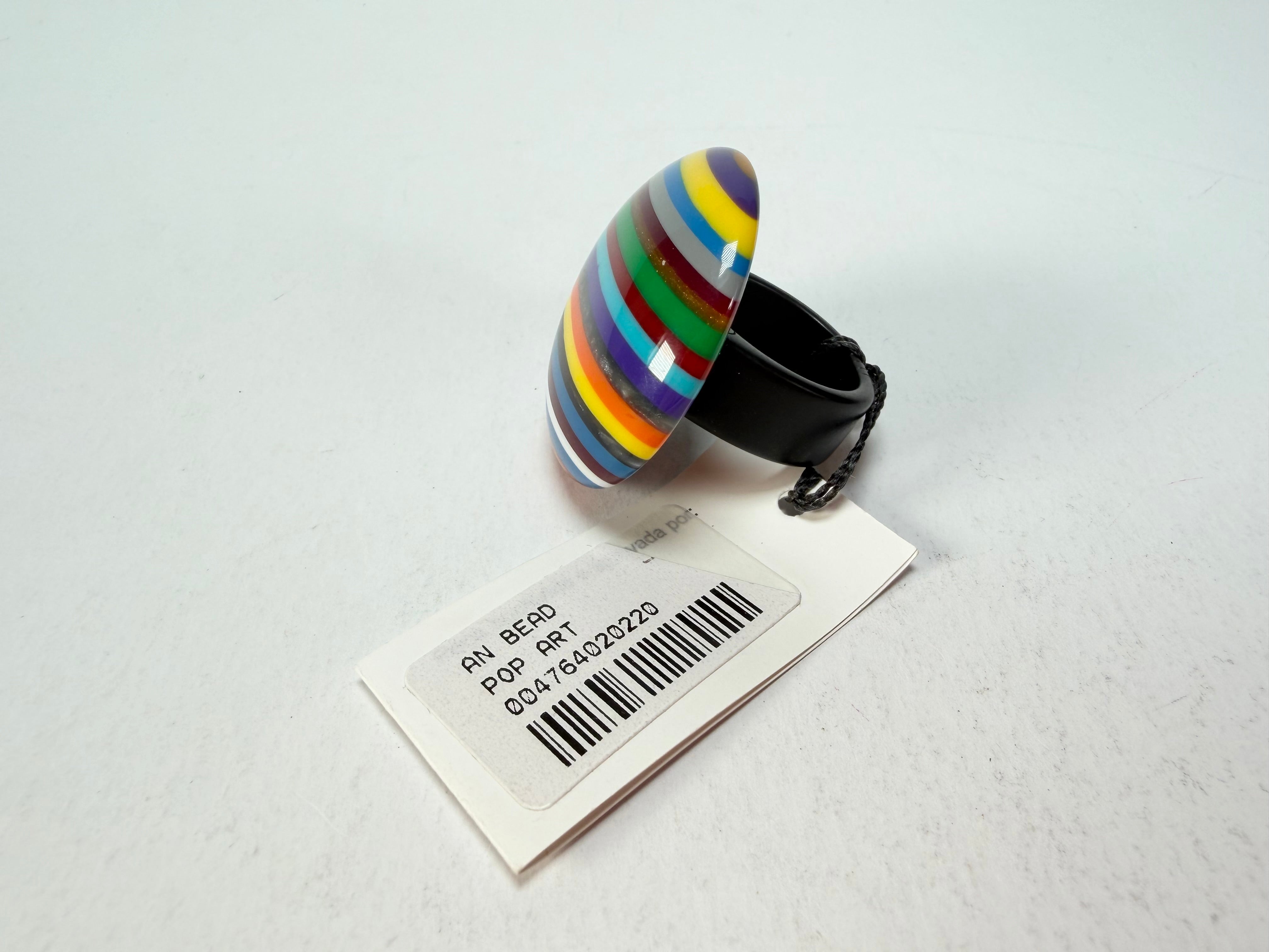 Sobral - Pop Art "Bead Efeitos" Resin Ring ( 004764 ) - Size UK V / US 10.5