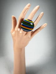 Sobral - Pop Art "Bead Efeitos" Resin Ring ( 004764 ) - Size UK V / US 10.5