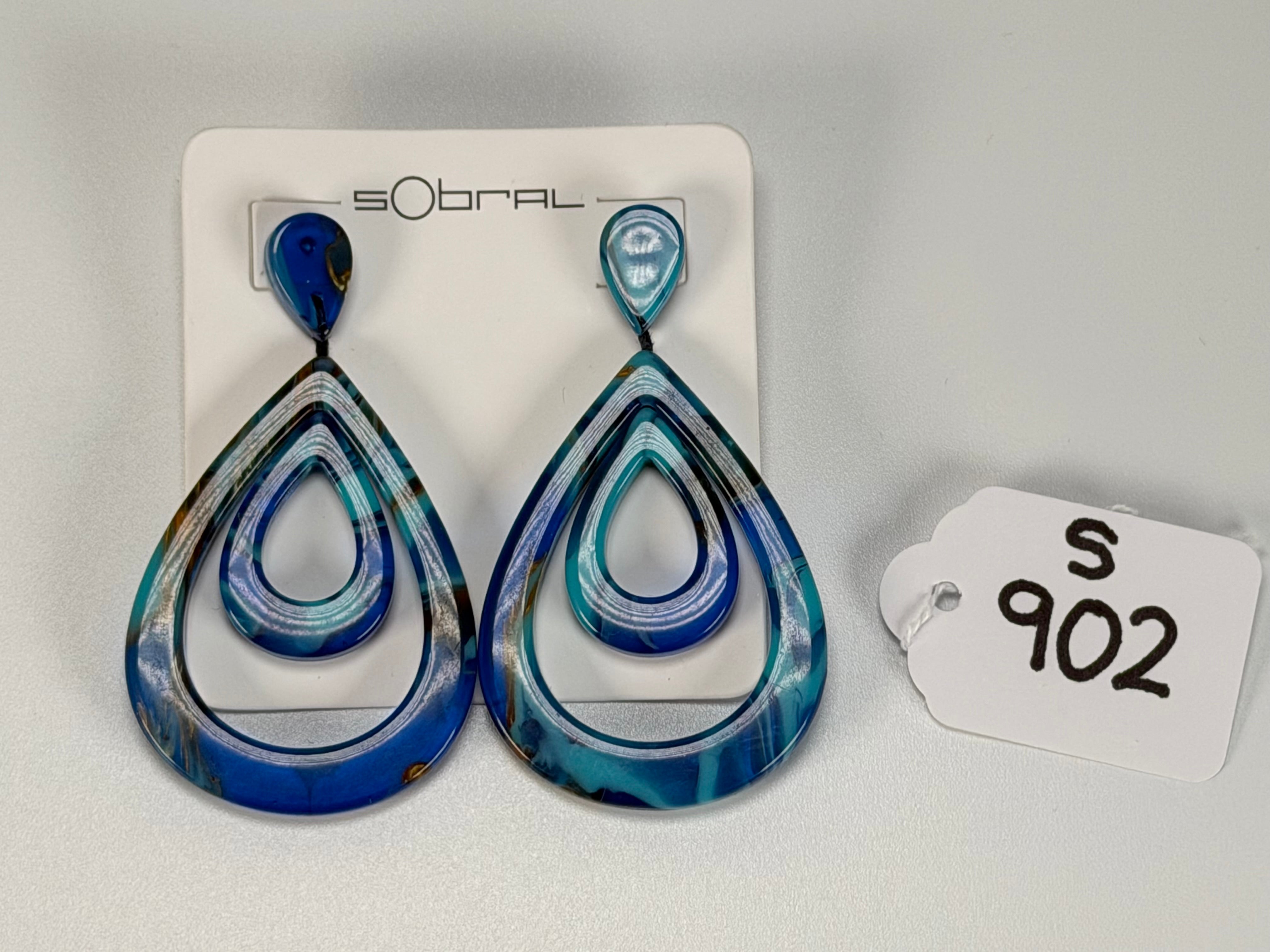 Sobral - Noite Estrelada "Sueli" Resin Earrings ( 005365 )