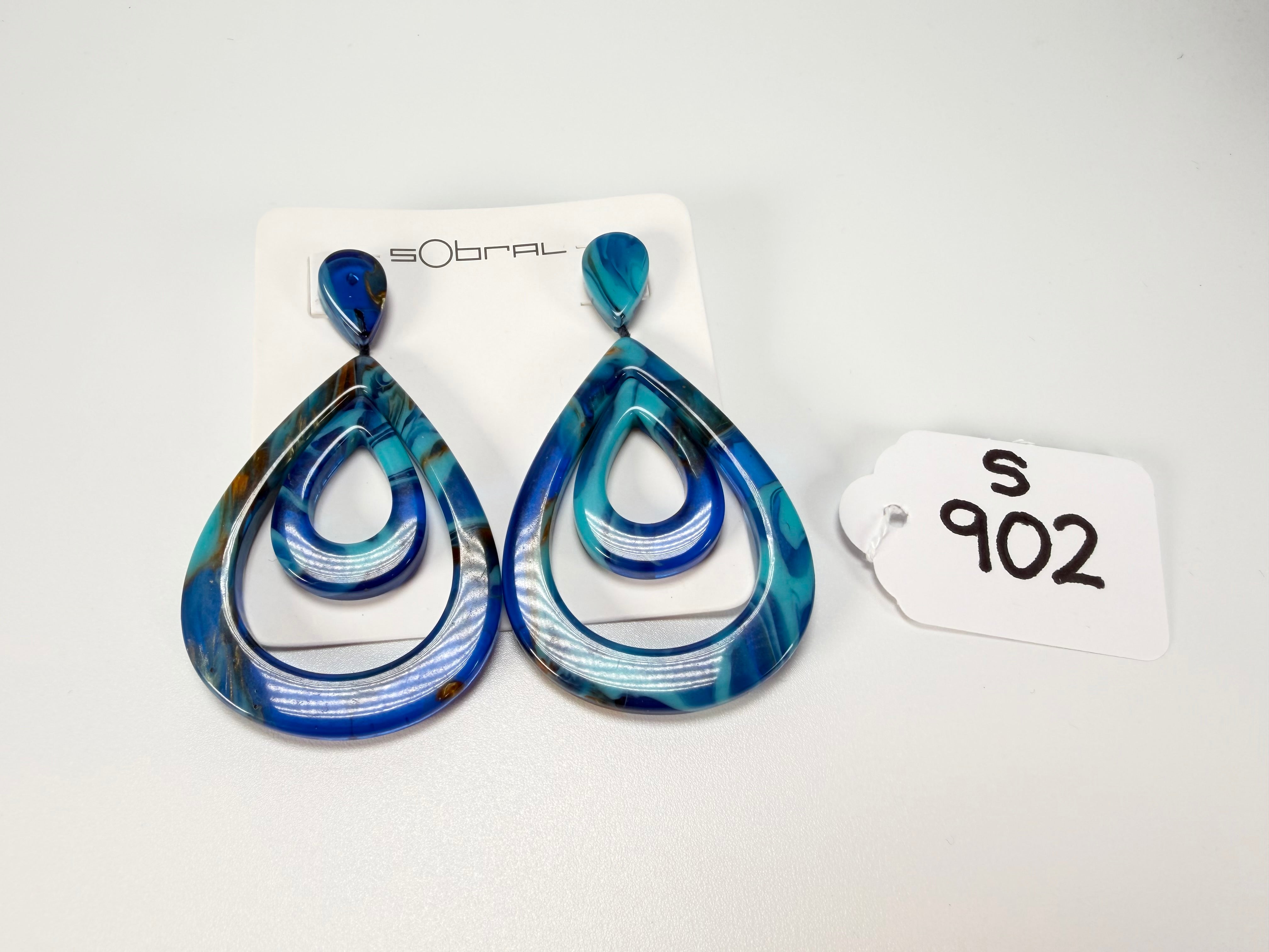 Sobral - Noite Estrelada "Sueli" Resin Earrings ( 005365 )