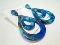 Sobral - Noite Estrelada "Sueli" Resin Earrings ( 005365 )