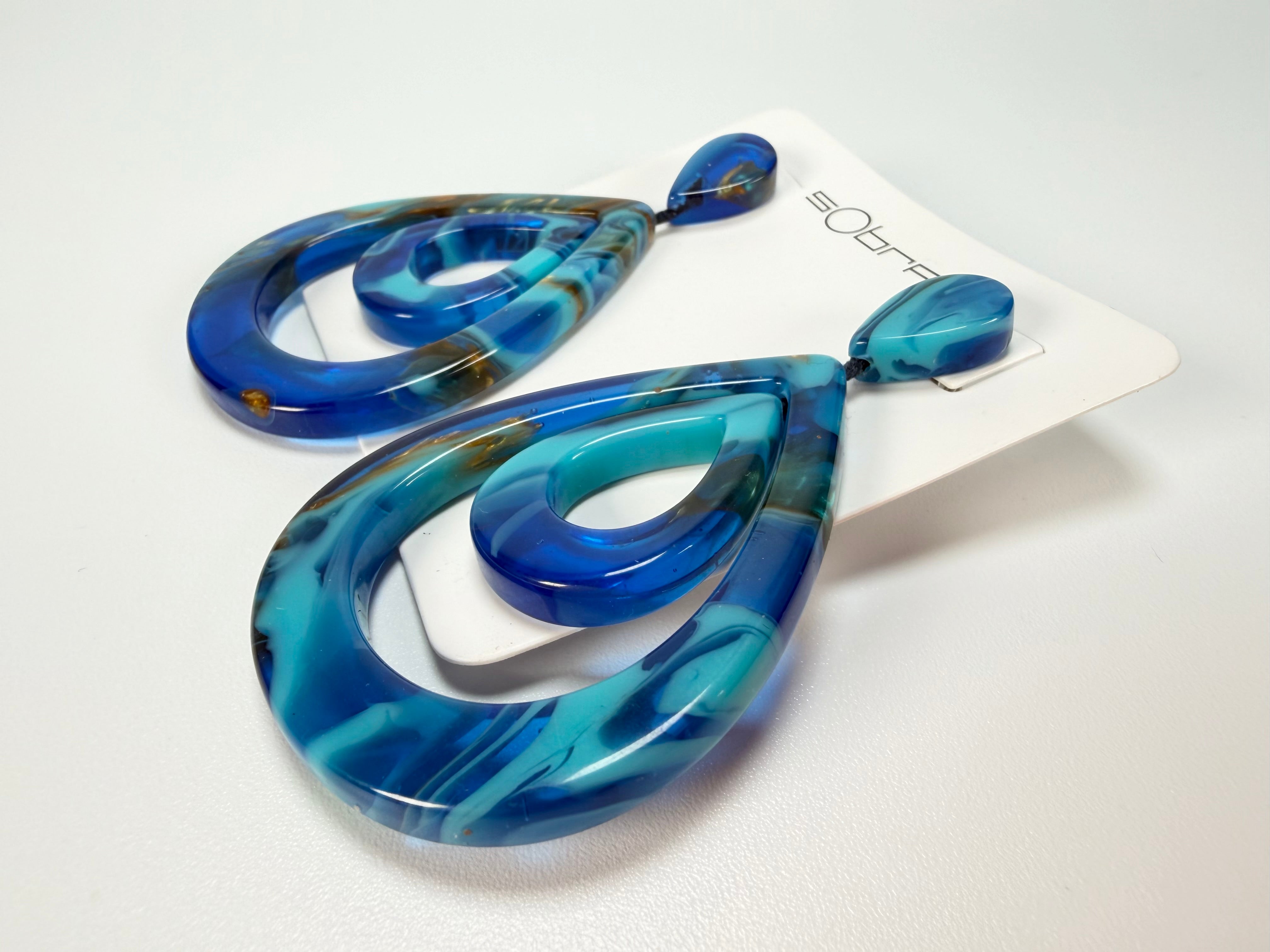 Sobral - Noite Estrelada "Sueli" Resin Earrings ( 005365 )