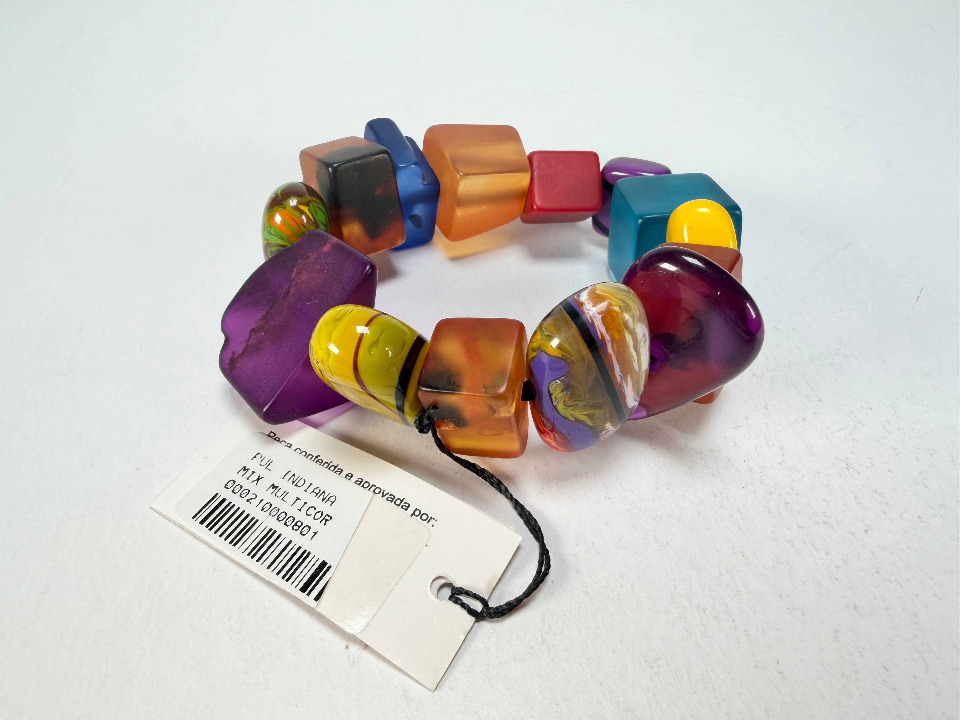 Sobral - Indiana "Mix Multicor" Elasticated Resin Bracelet ( 000210 )