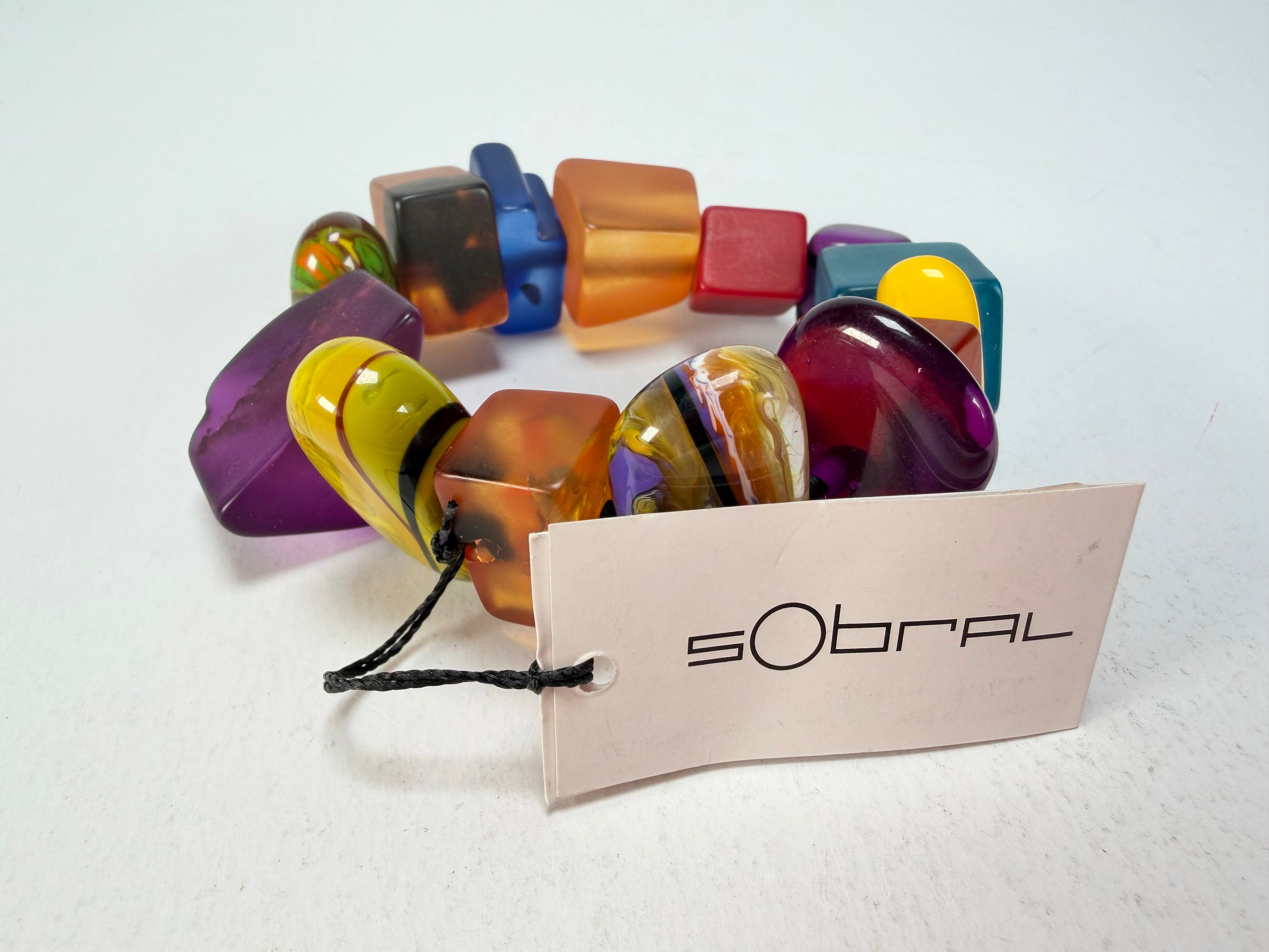 Sobral - Indiana "Mix Multicor" Elasticated Resin Bracelet ( 000210 )