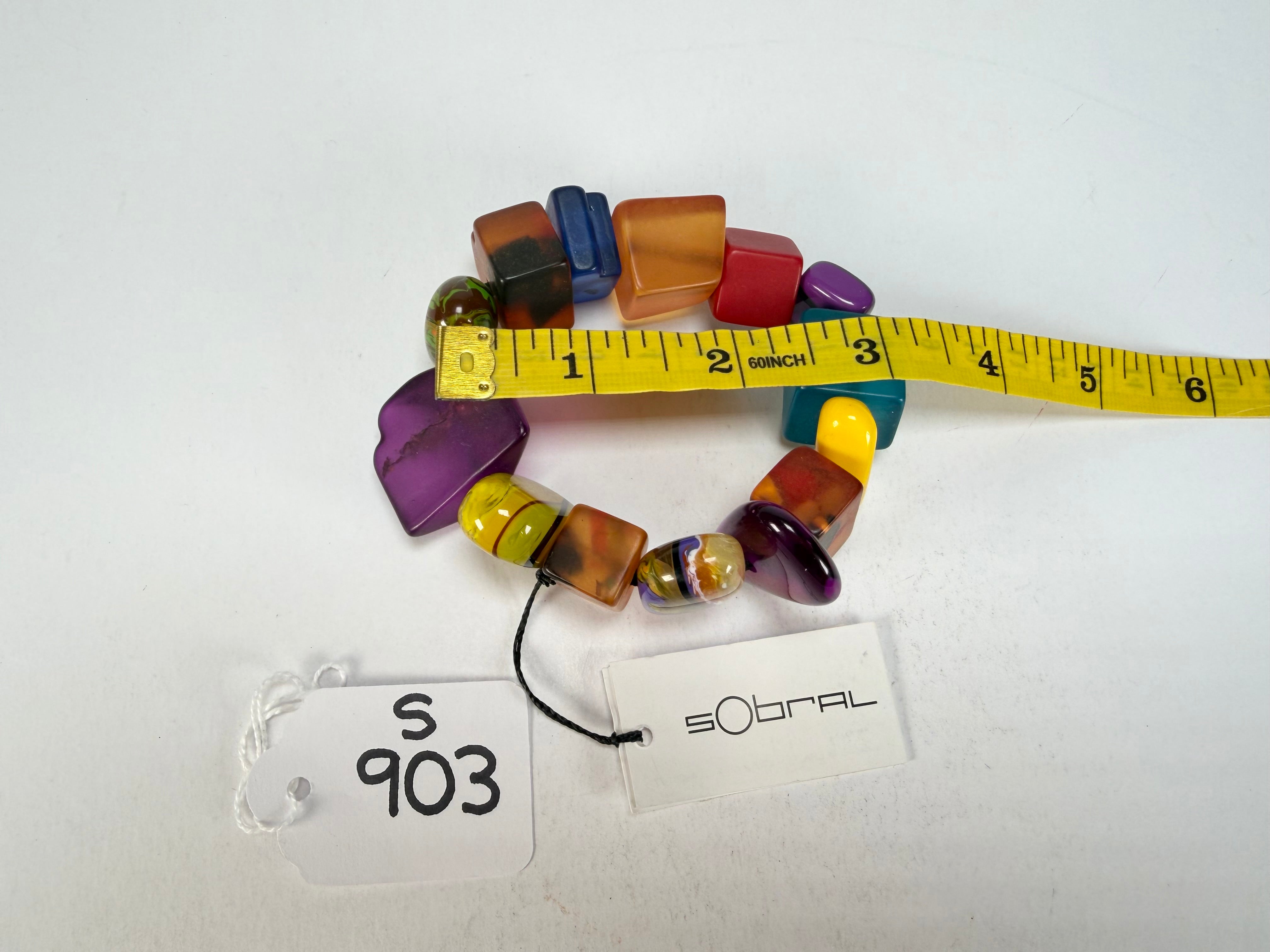 Sobral - Indiana "Mix Multicor" Elasticated Resin Bracelet ( 000210 )